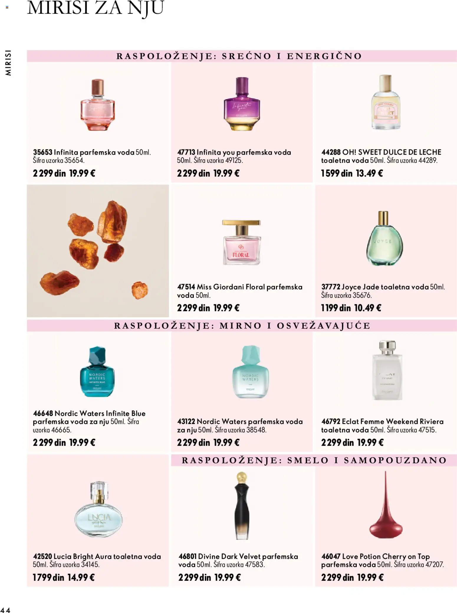 Oriflame katalog - važi od 18.11.2026 | Strana: 44 | Proizvode: Toaletna voda, Voda