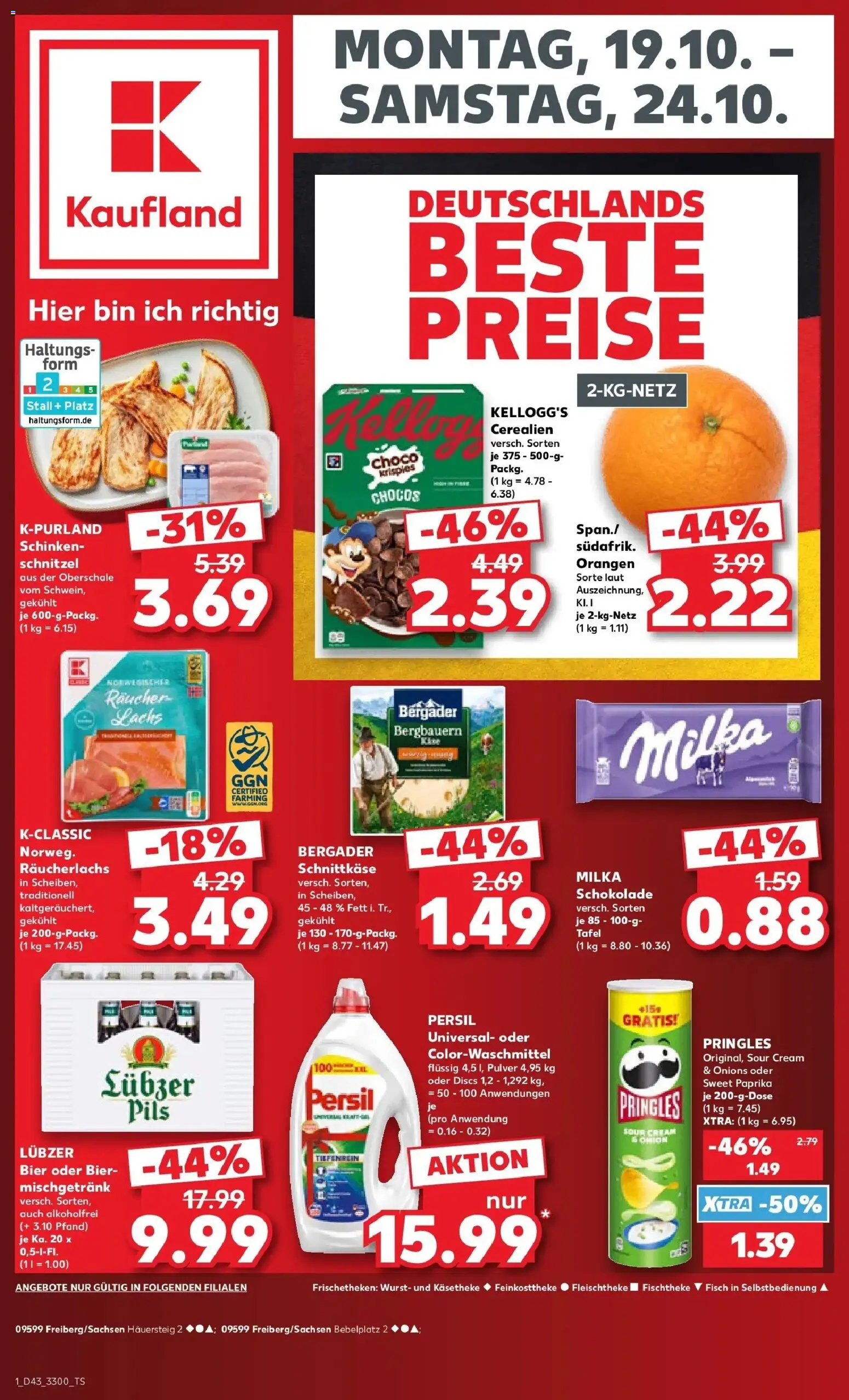 Prospekt Kaufland ab 19.10.2026 » Angebote Online zum Blättern | Seite: 5 | Produkte: Orangen, Lachs, Räucherlachs, Pringles