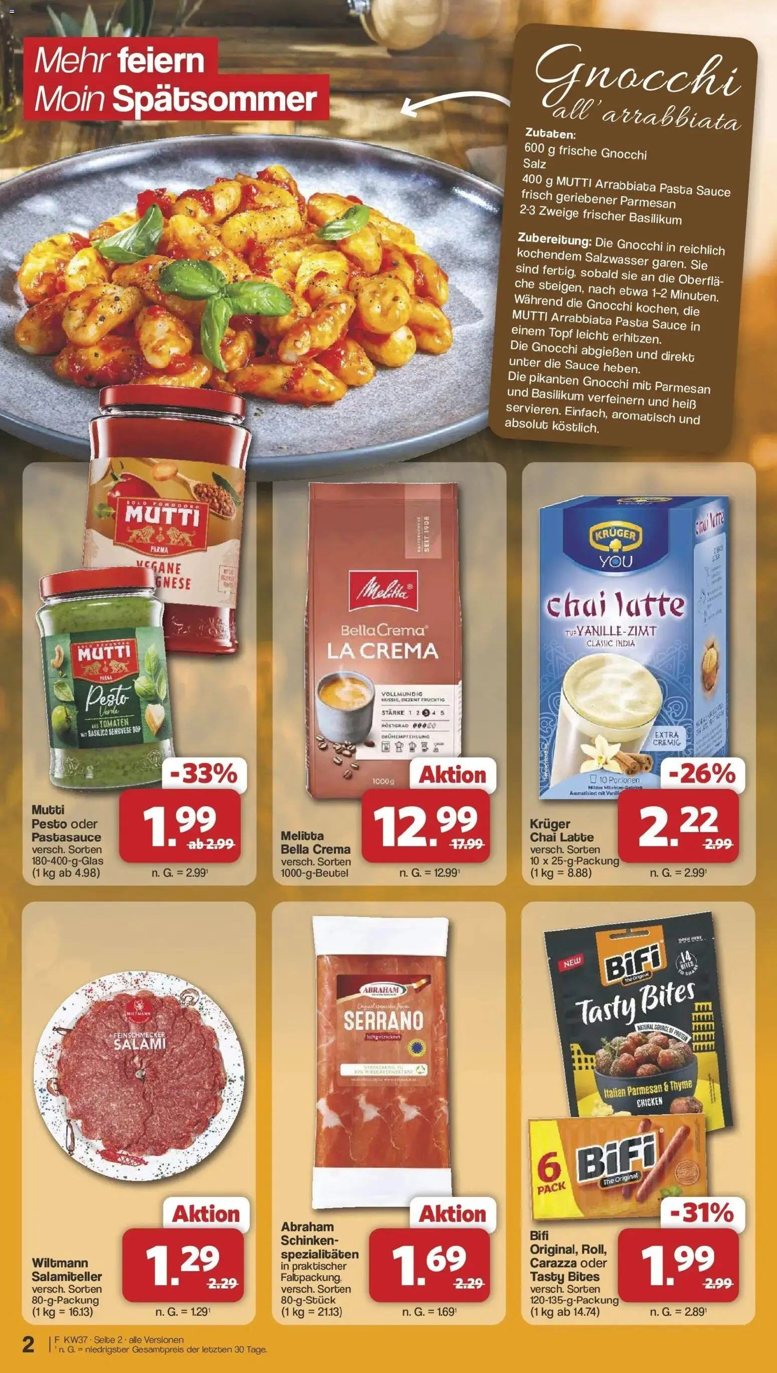 Famila Nordwest Einleger Zeven – gültig ab 07.09.2026 | Seite: 2 | Produkte: Spezialitäten, Bifi, Salz, Schinken