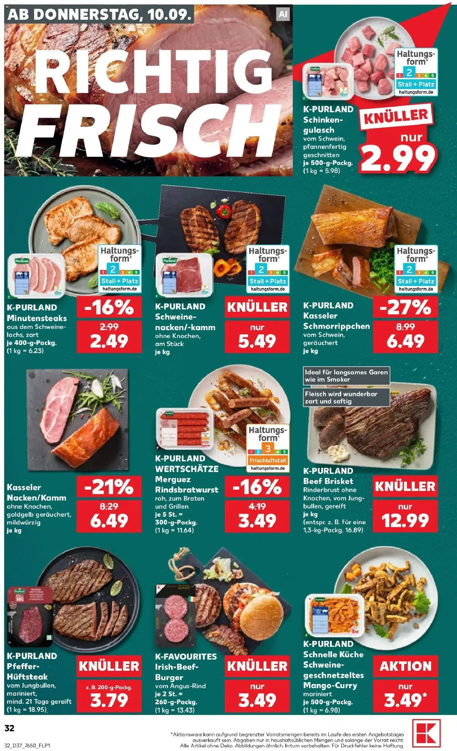 Prospekt Kaufland ab 07.09.2026 » Angebote Online zum Blättern | Seite: 41 | Produkte: Burger, Pfeffer, Schinken, Fleisch