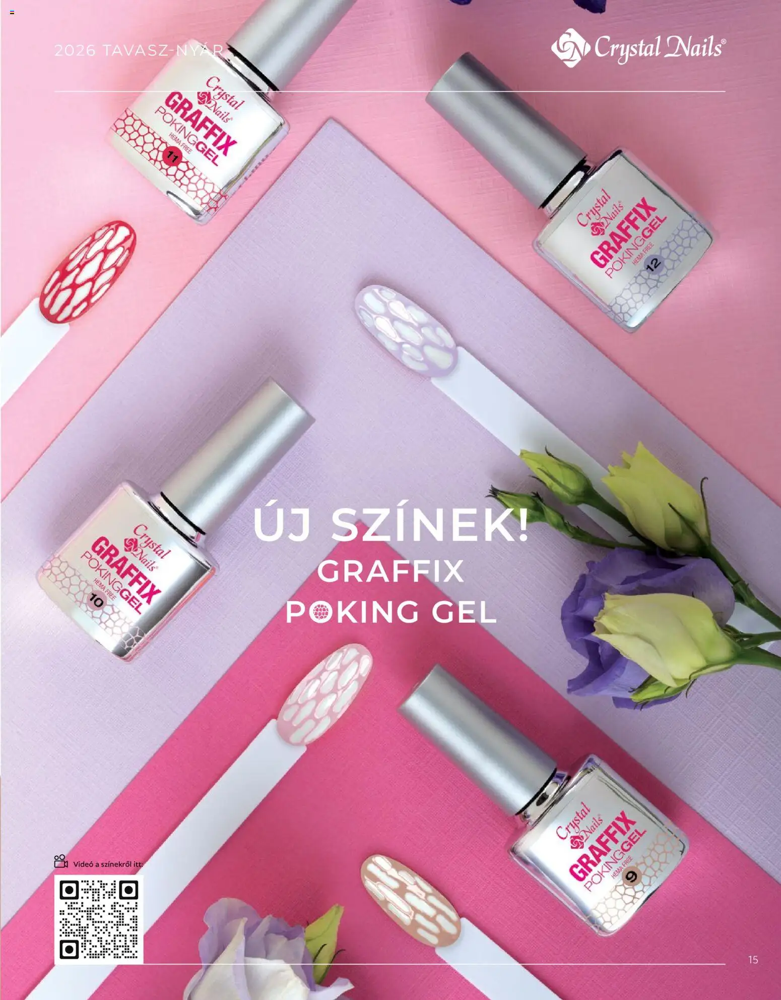 Crystal Nails akciós ujság - amely érvényes a következő dátumtól: 09.03.2026 | Oldal: 15 | Termékek: Videó