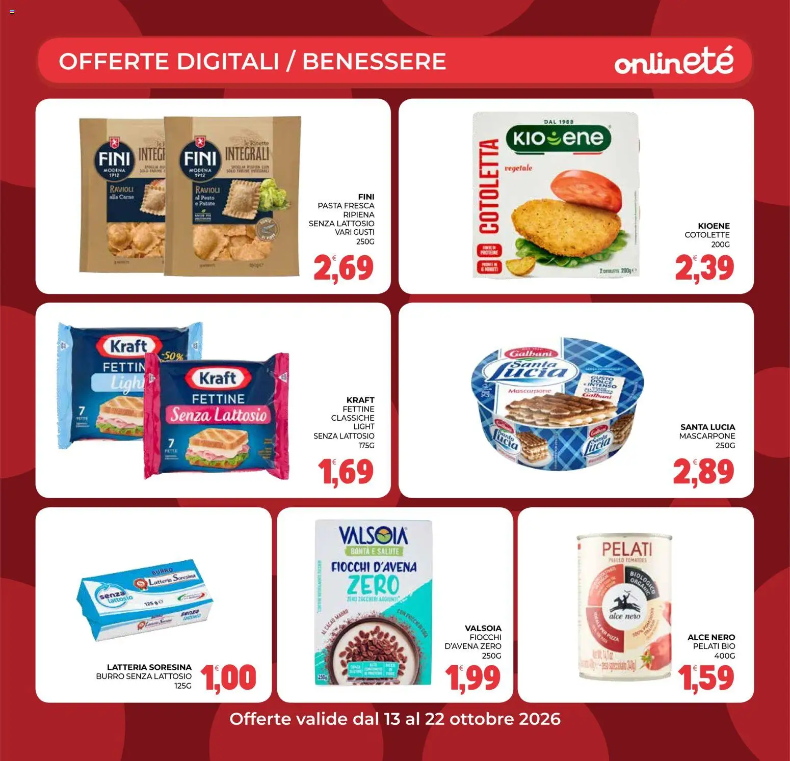 Volantino Eté del 13/10/2026 | Pagina: 31 | Prodotti: Burro, Pesto, Fiocchi d'avena, Senza lattosio