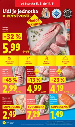 Lidl leták platný od 08.06.2026 | Strana: 64 | Produkty: Bravčová krkovička, Pstruh, Bravčová panenka, Bravčové karé