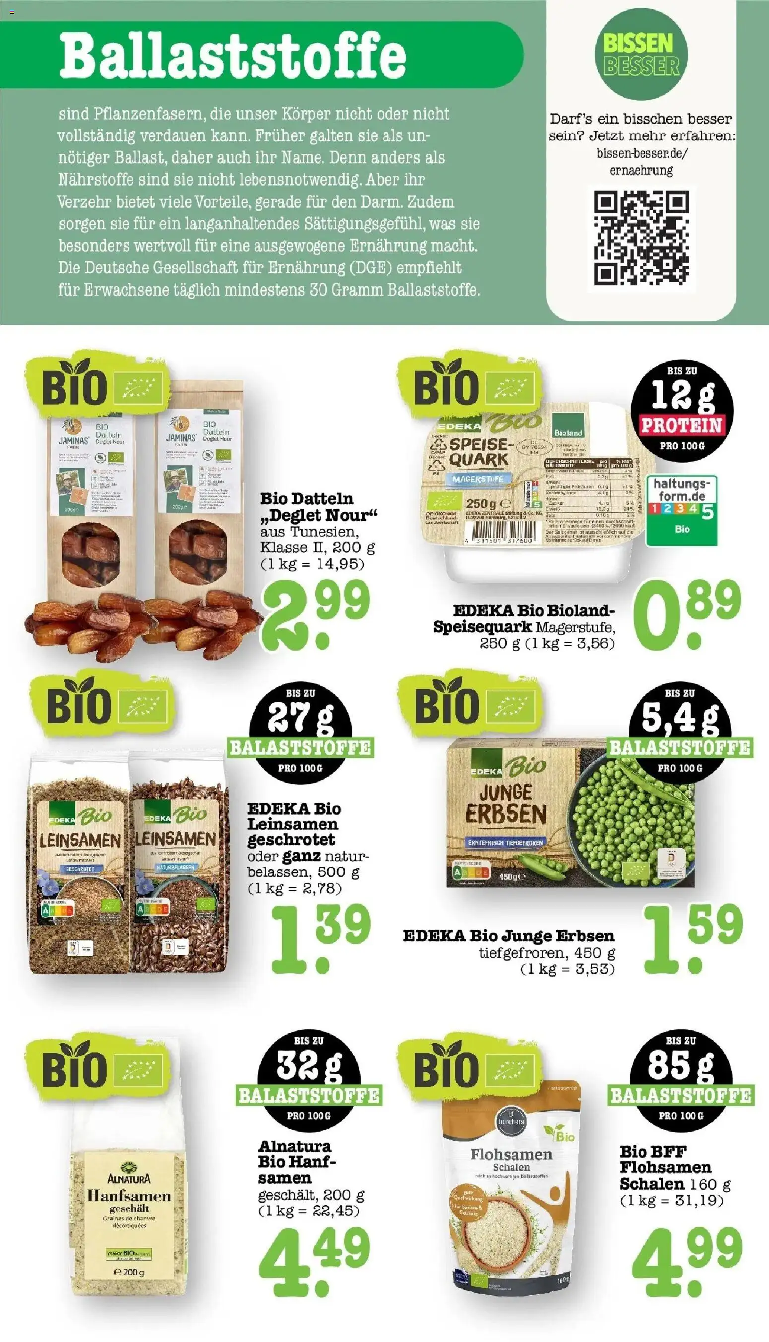 Edeka Prospekt Bühlertal (ab 19.10.2026) » Angebote Online | Seite: 6 | Produkte: Quark, Zucker, Speisequark, Erbsen