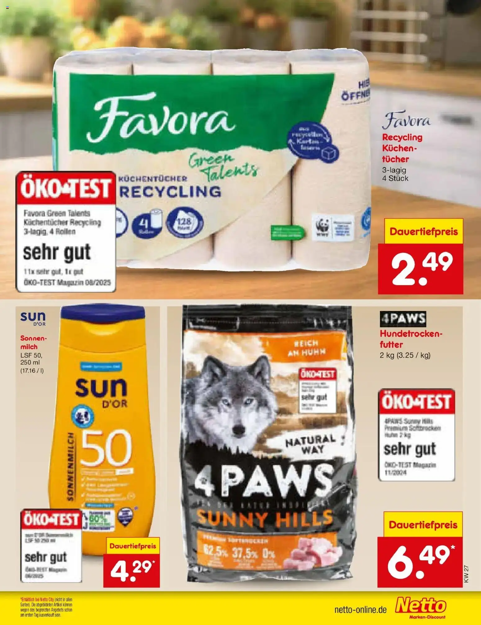 Netto Marken-Discount Prospekt Bad Friedrichshall – gültig ab 28.06.2026 | Seite: 25 | Produkte: Milch, Kuchen