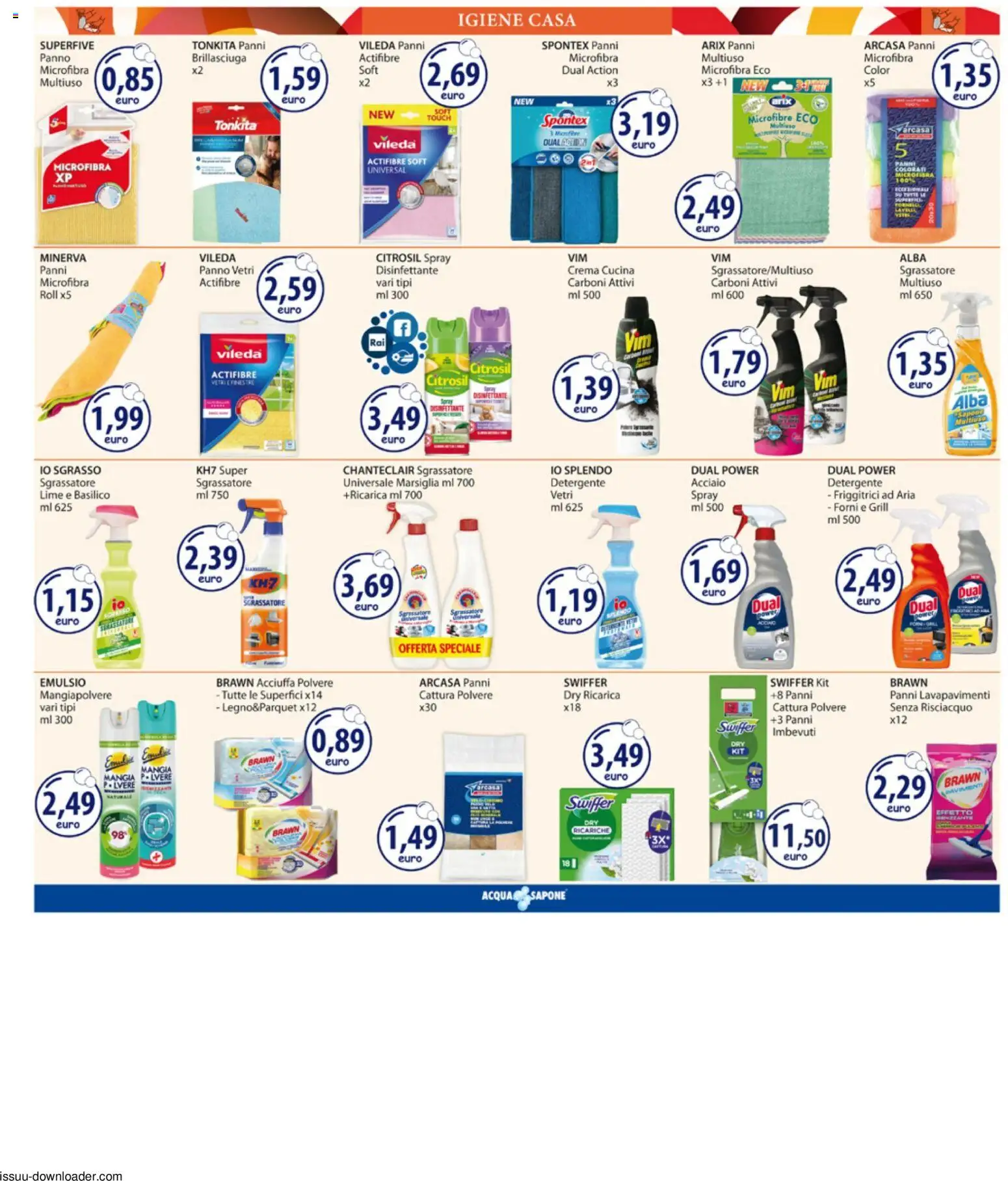 Volantino Acqua e Sapone del 10/08/2026 | Pagina: 15 | Prodotti: Crema, Sapone, Detergente, Panni