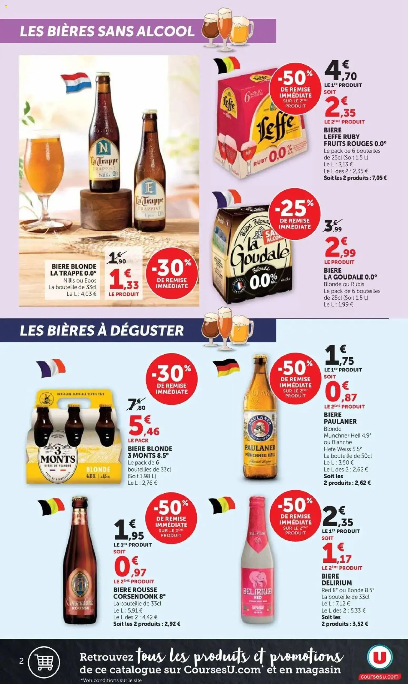 {H1} | Page: 2 | Produits: Goudale, Alcool, Fruits, Bière