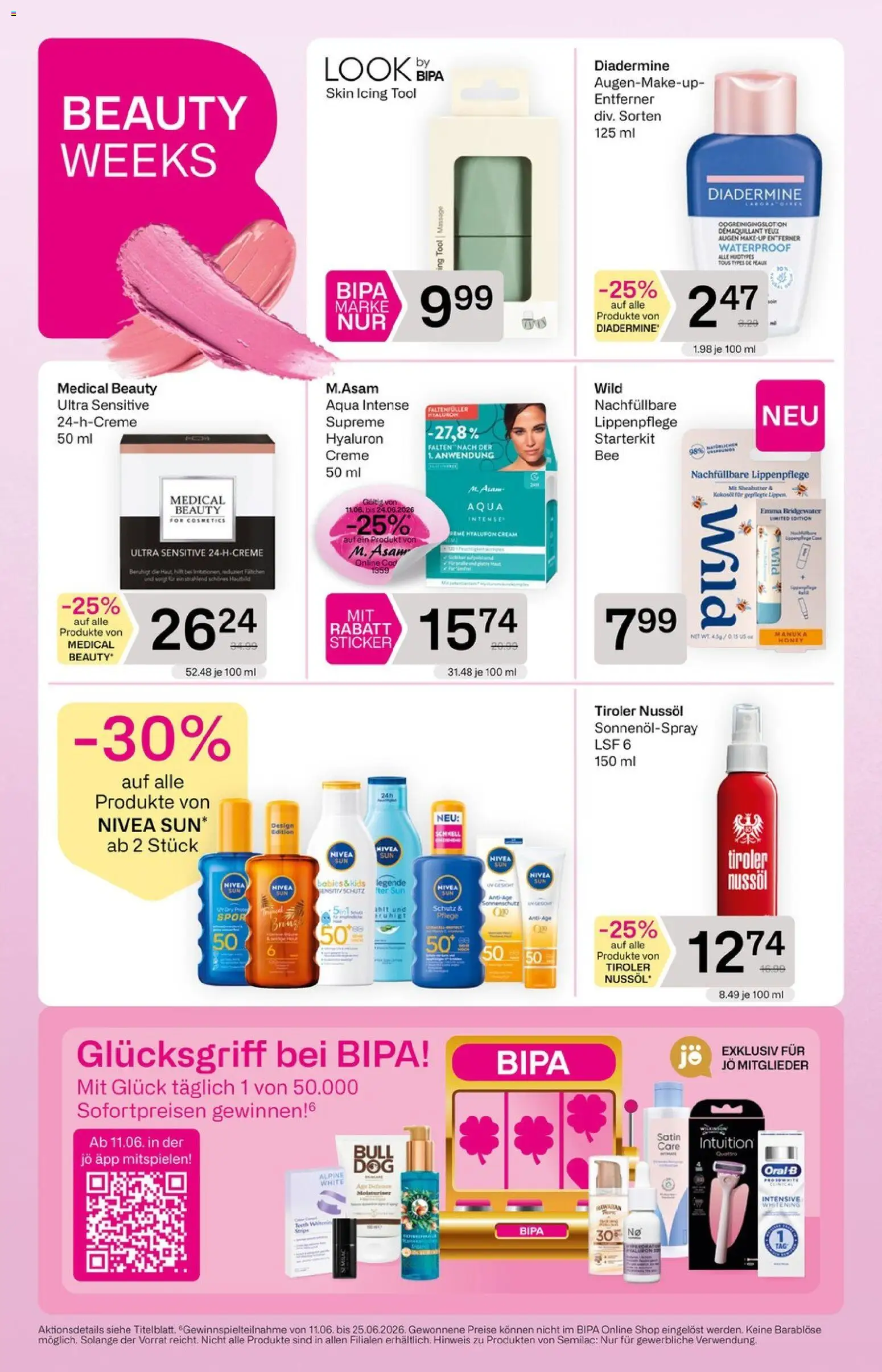 Die besten Angebote | Bipa Flugblatt ab 11.06.2026 | - Jetzt stöbern! | Österreich