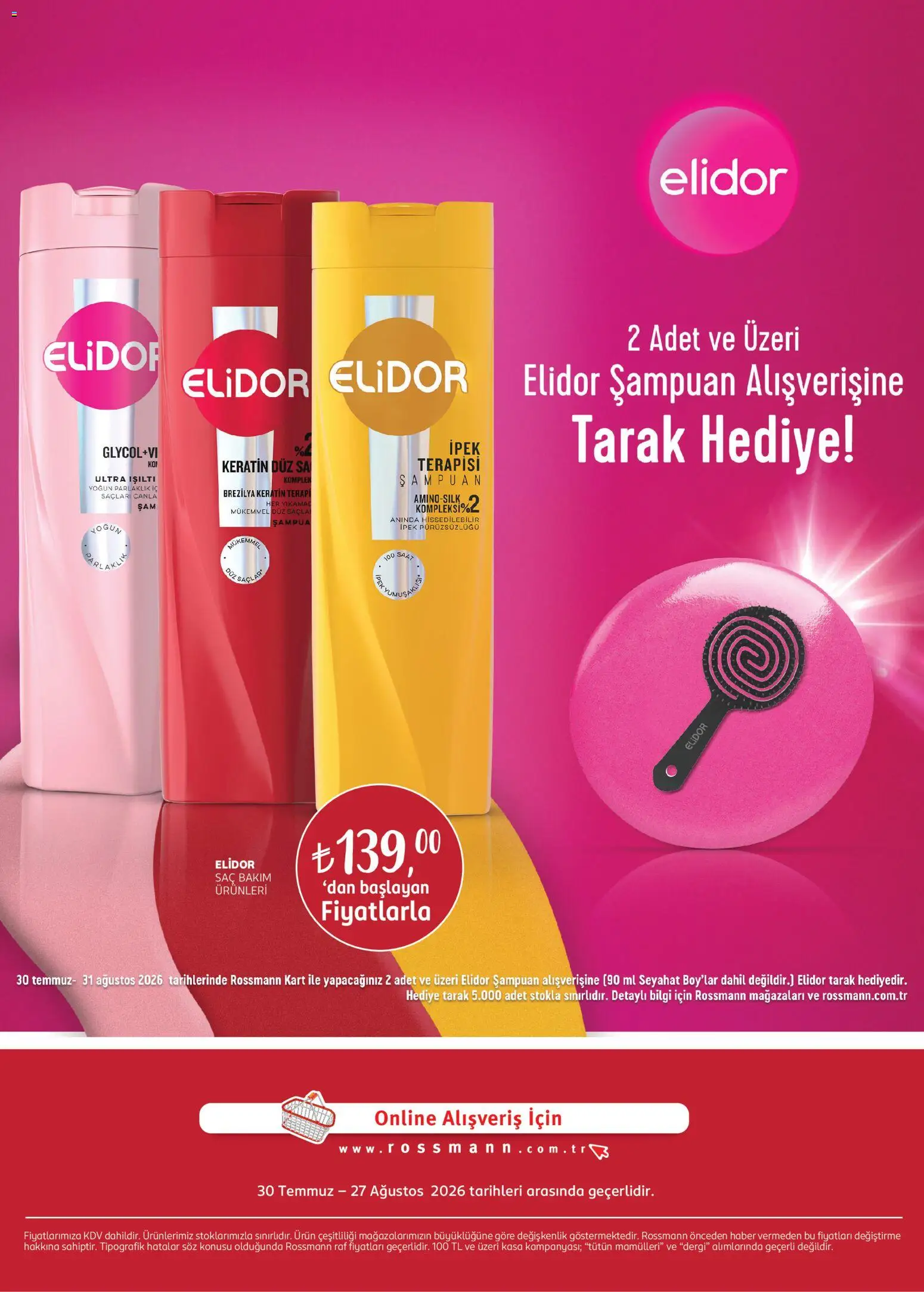 Rossmann - Ağustos Kişisel Bakım Kataloğu - 30 Temmuz 2026 tarihinden itibaren geçerlidir | Sayfa: 30 | Ürünler: Raf, Şampuan, Kasa