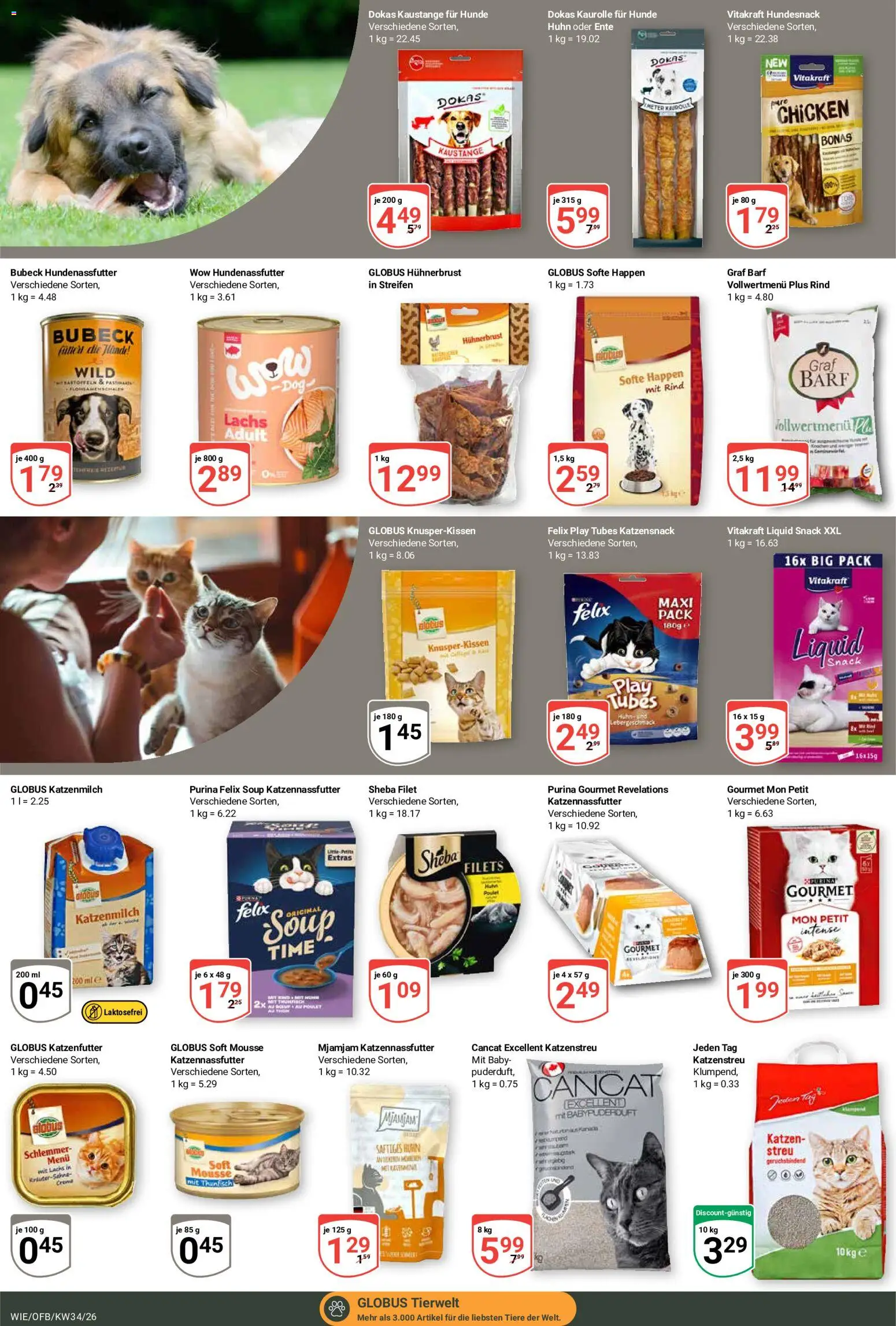 Globus Prospekt Waghäusel-Wiesental – gültig ab 17.08.2026 | Seite: 21 | Produkte: Sheba, Katzenfutter, Thunfisch, Ente
