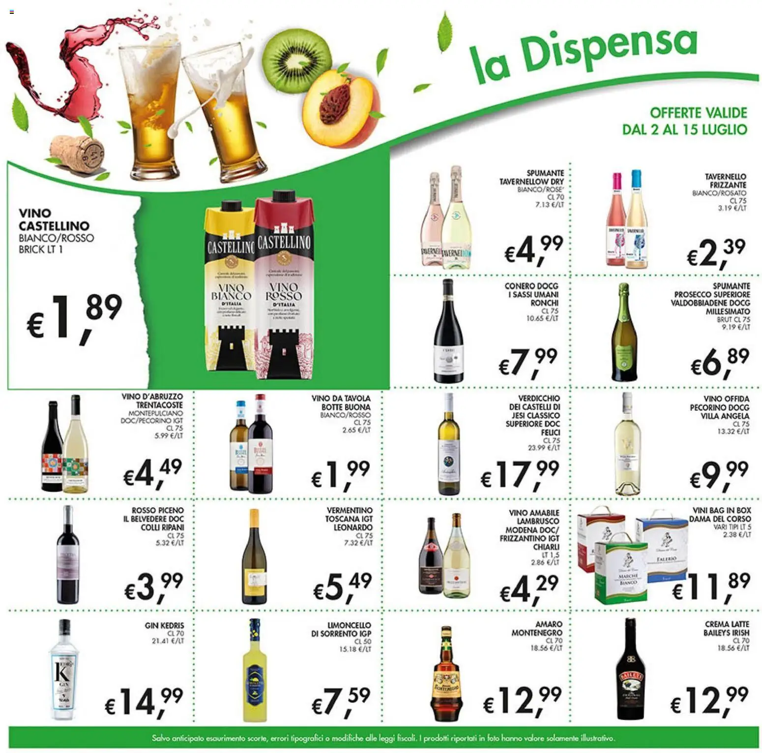Volantino Coal del 02/07/2026 | Pagina: 13 | Prodotti: Crema, Spumante, Limoncello, Amaro