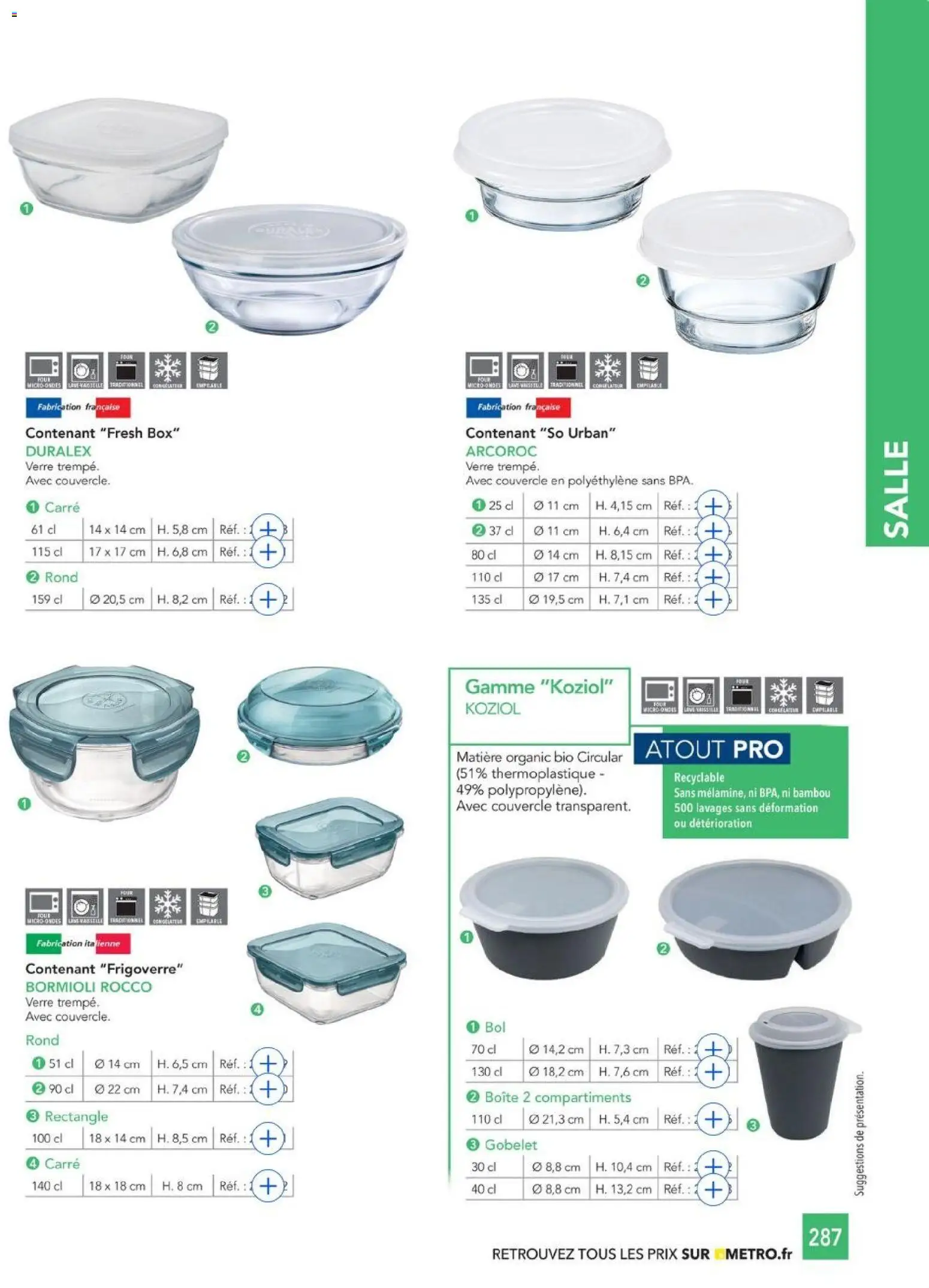 {H1} | Page: 287 | Produits: Couvercle, Bol, Bambou