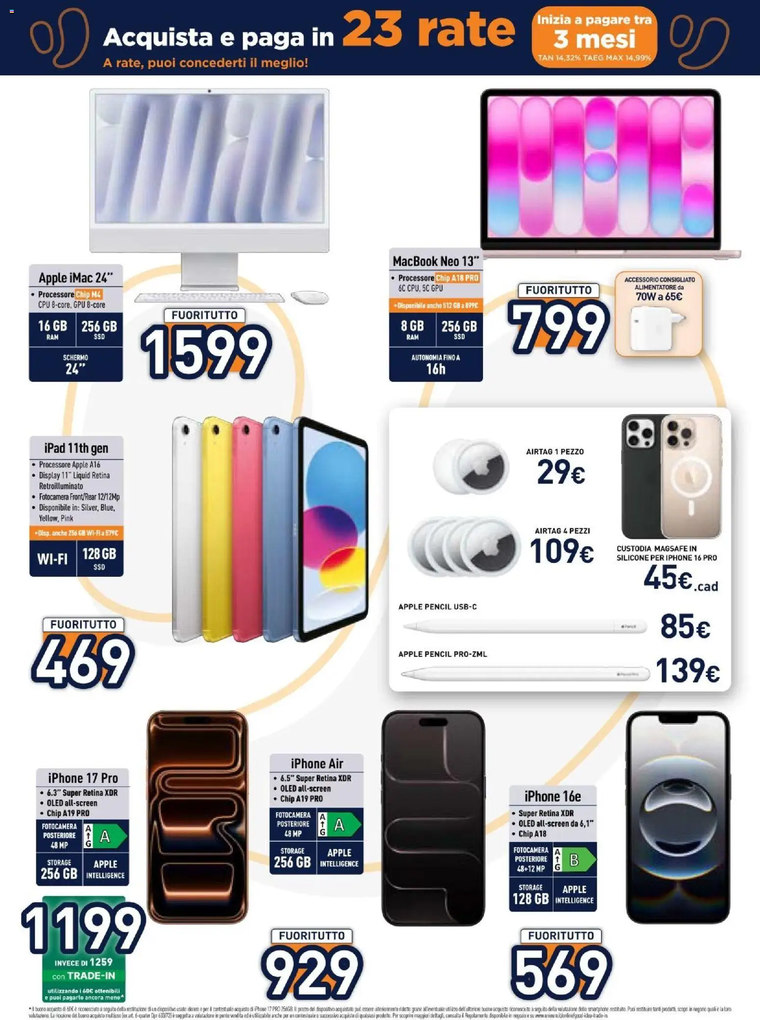 Volantino Unieuro del 27/07/2026 | Pagina: 11 | Prodotti: Iphone, Smartphone, Silicone, Ipad