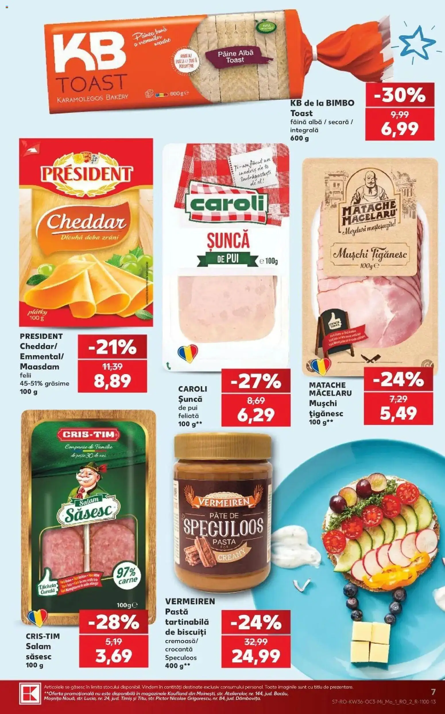 Kaufland Bârlad 02.09.2026 - Revista si Oferta | Pagină: 7 | Produse: Pui, Salam, Șuncă, Biscuiți