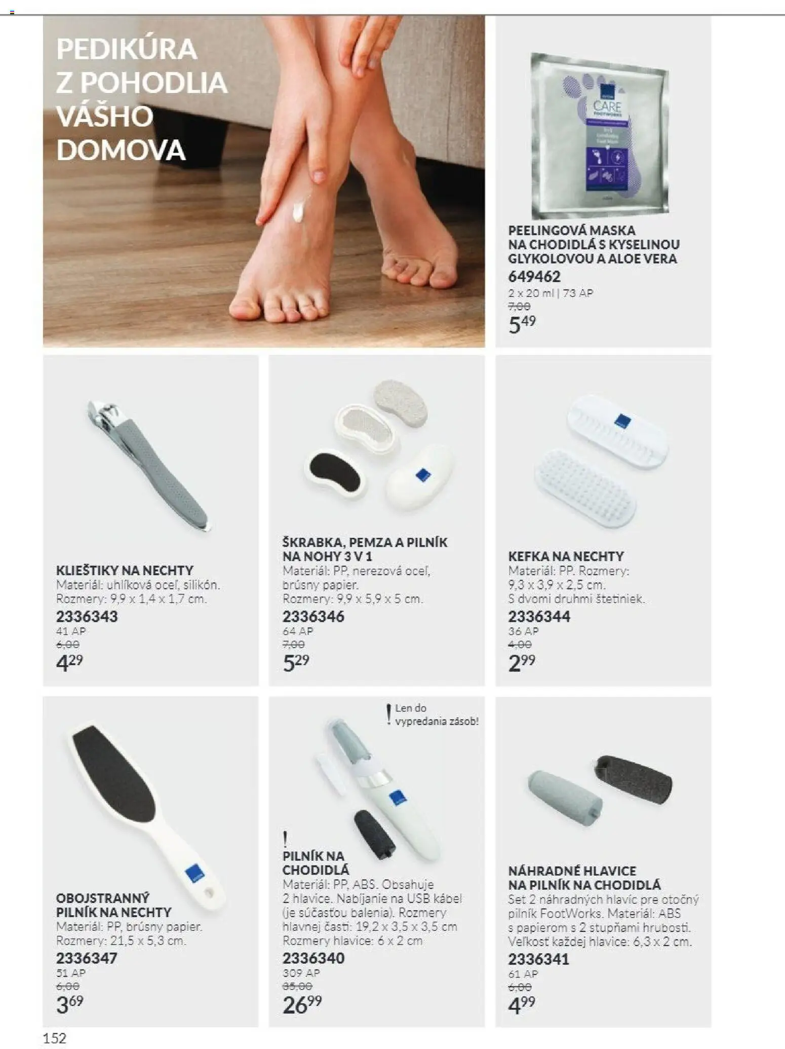 Nové Avon akcie – leták je platný od 01.11.2026 | Strana: 152 | Produkty: Aloe Vera, Maska, Kábel, USB