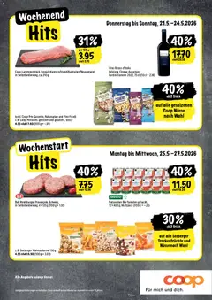 Coop aktionen ab 21.05.2026 gültig | Seite: 20 | Produkte: Burger, Nüsse