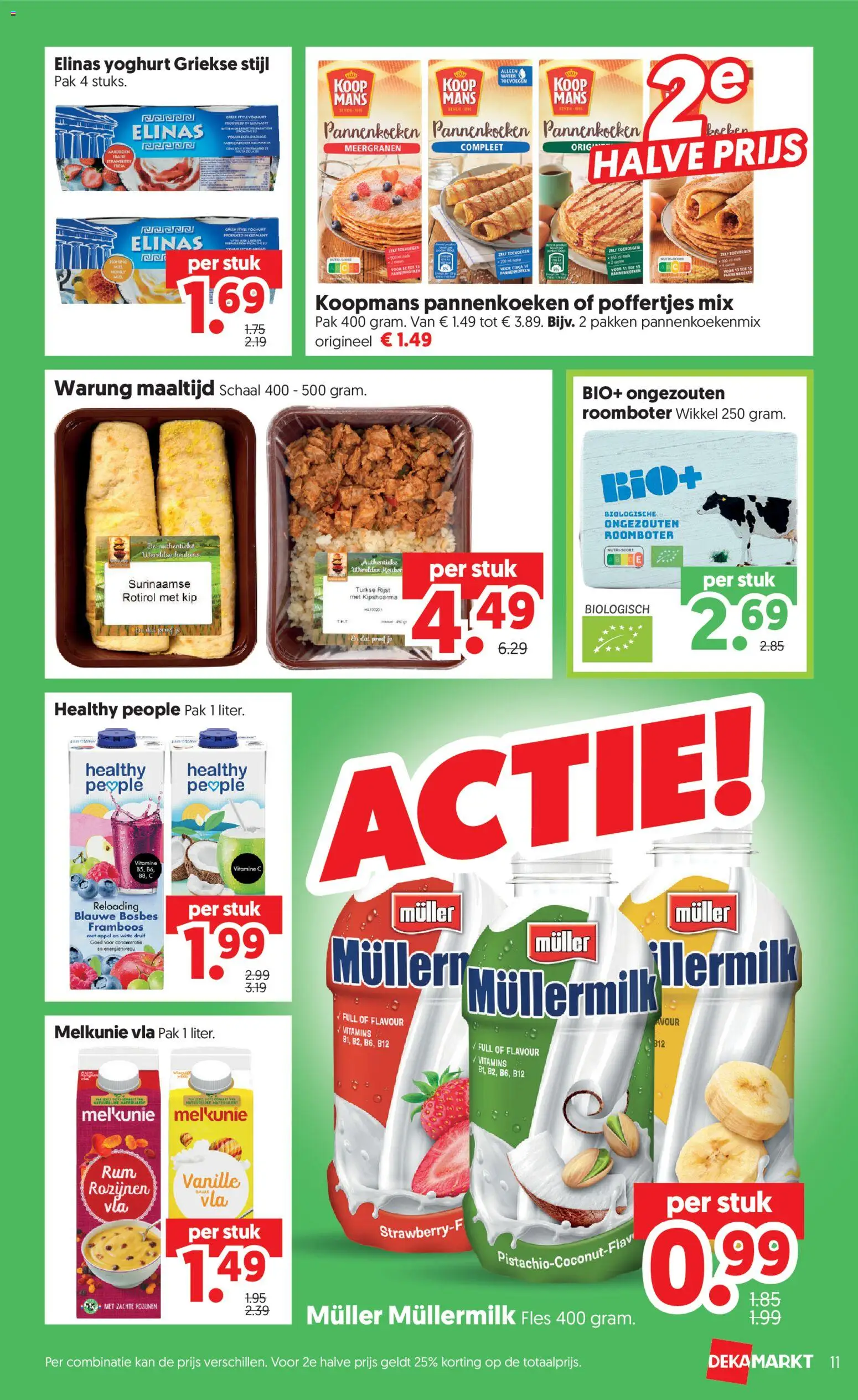 {H1} | Pagina: 11 | Producten: Pannenkoeken, Rozijnen, Pavilon, Deken