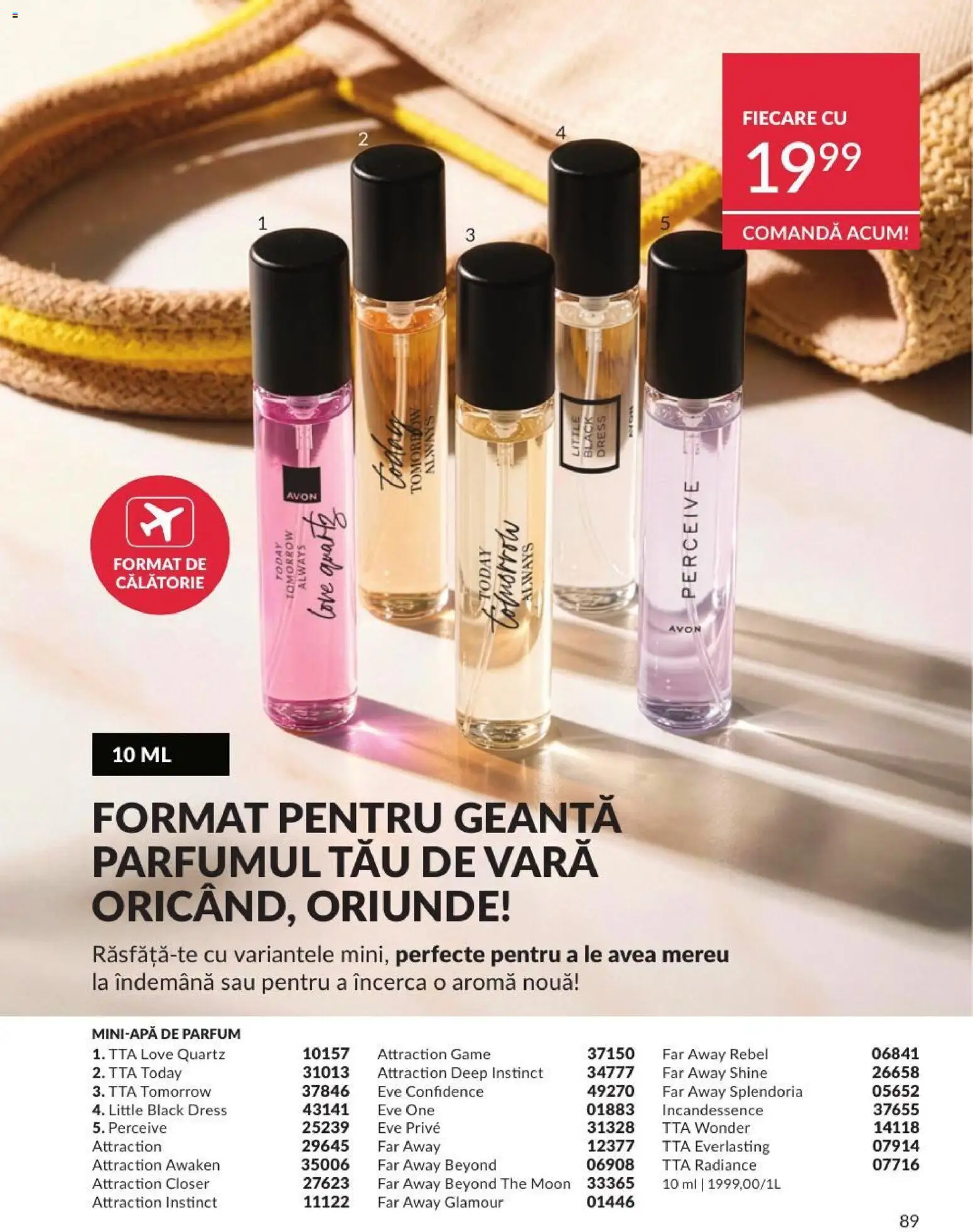 Noul catalog Avon – valabil de la 01.08.2026 | Pagină: 89 | Produse: Geantă, Parfum