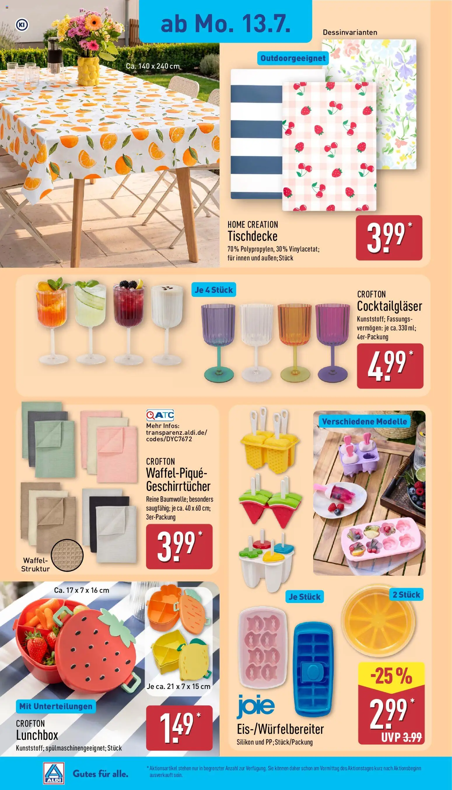 Aldi Prospekt – gültig ab 13.07.2026 | Seite: 16 | Produkte: Home creation