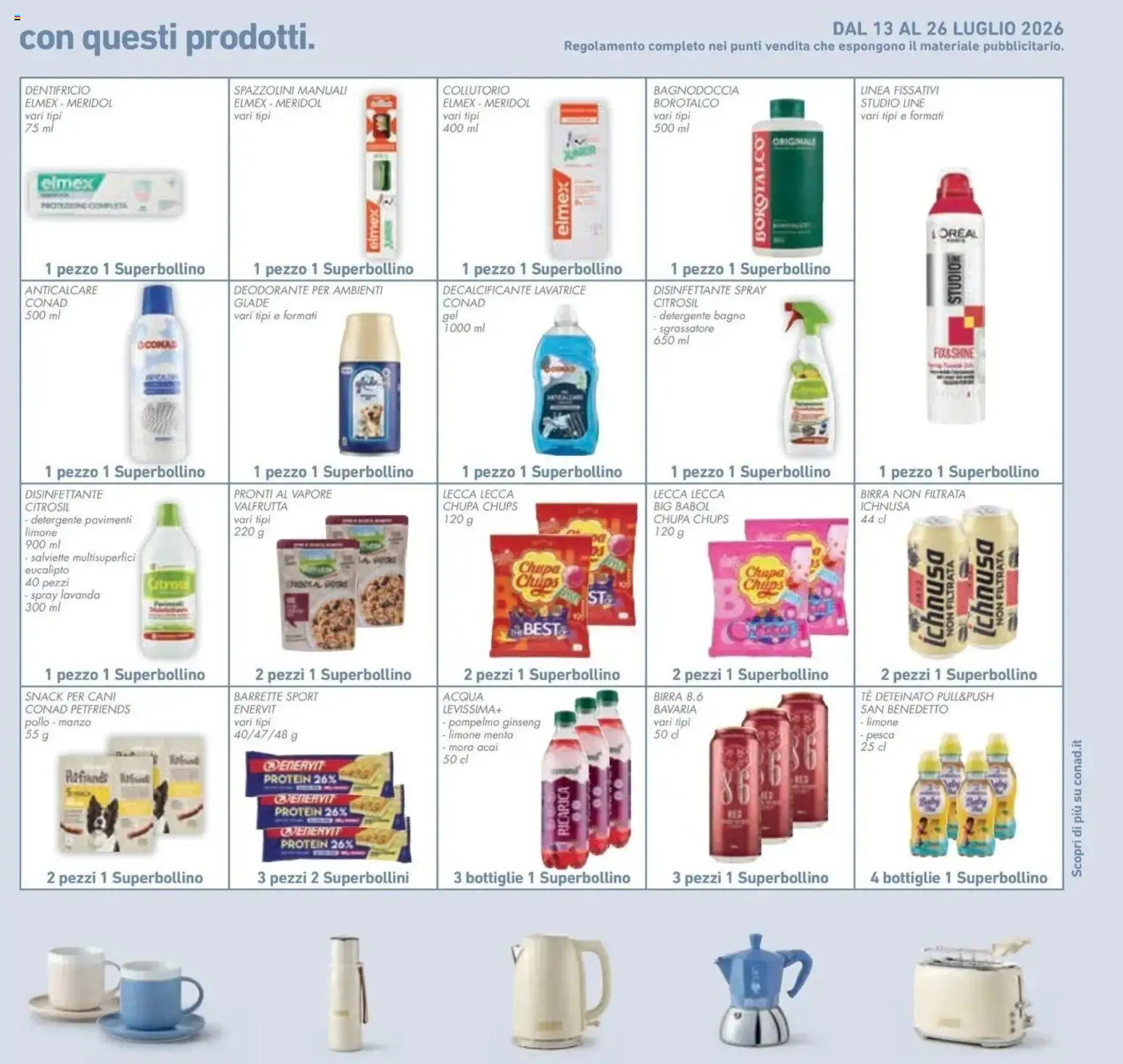 Volantino Conad del 14/07/2026 | Pagina: 37 | Prodotti: Dentifricio, Collutorio, Decalcificante, Deodorante per ambienti