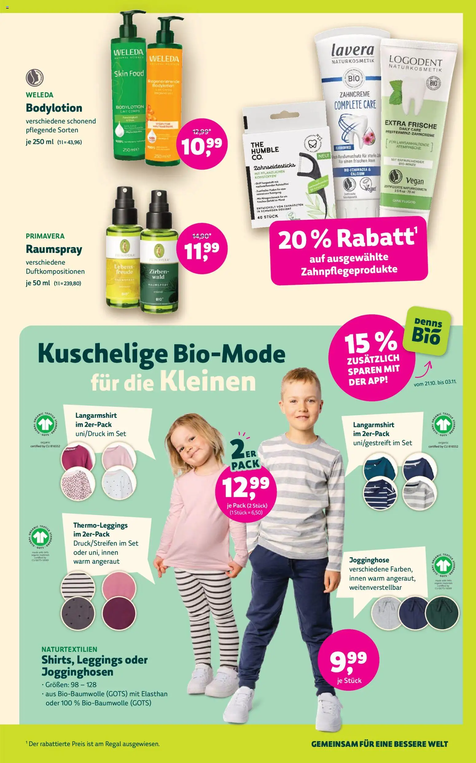 Denns BioMarkt Angebote – gültig ab 21.10.2026 | Seite: 13 | Produkte: Jogginghose, Langarmshirt, Regal, Leggings