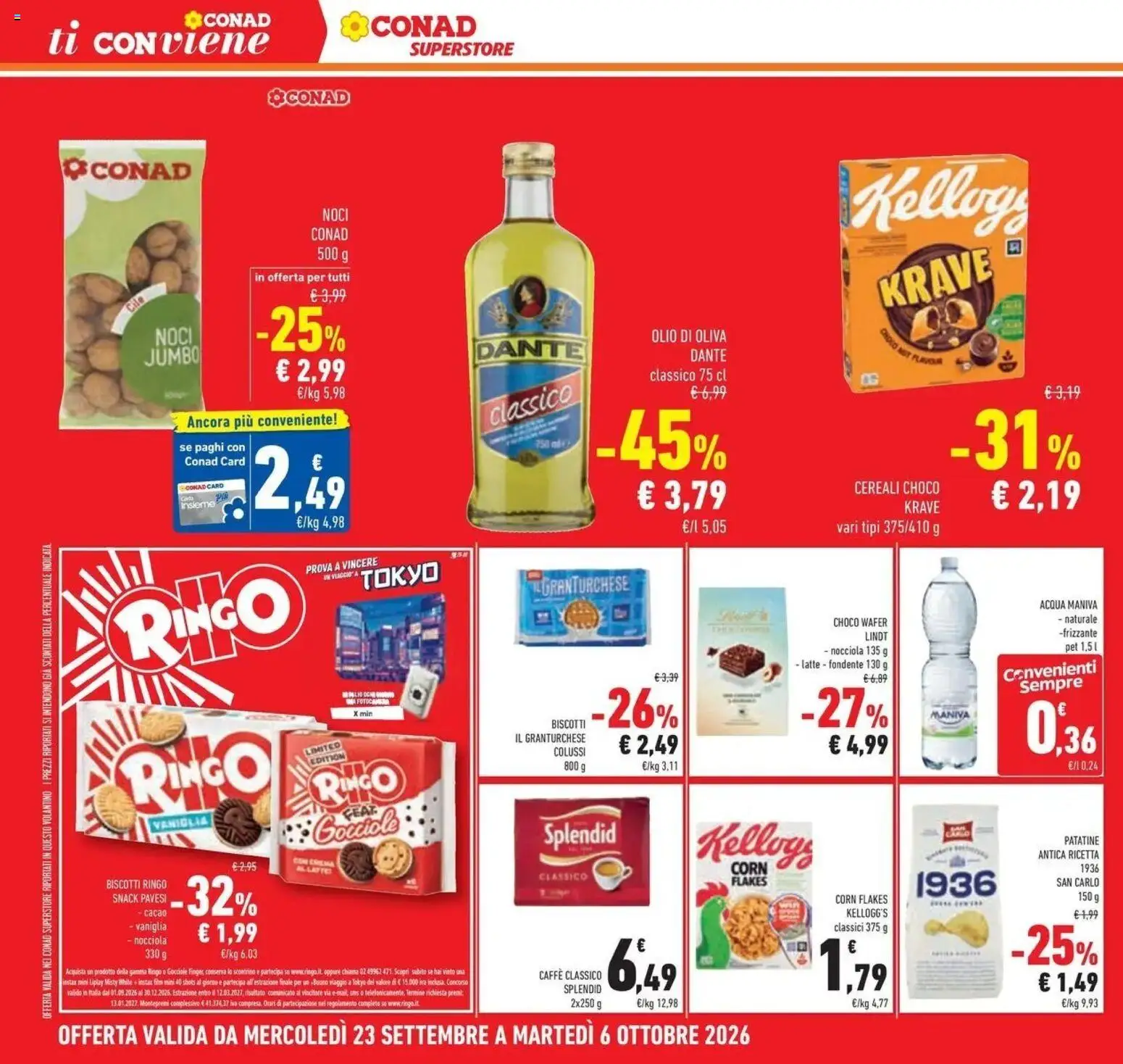 Volantino Conad dal 23/09/2026 > Anteprima | Pagina: 30 | Prodotti: Vaniglia, Biscotti, Latte, Cacao