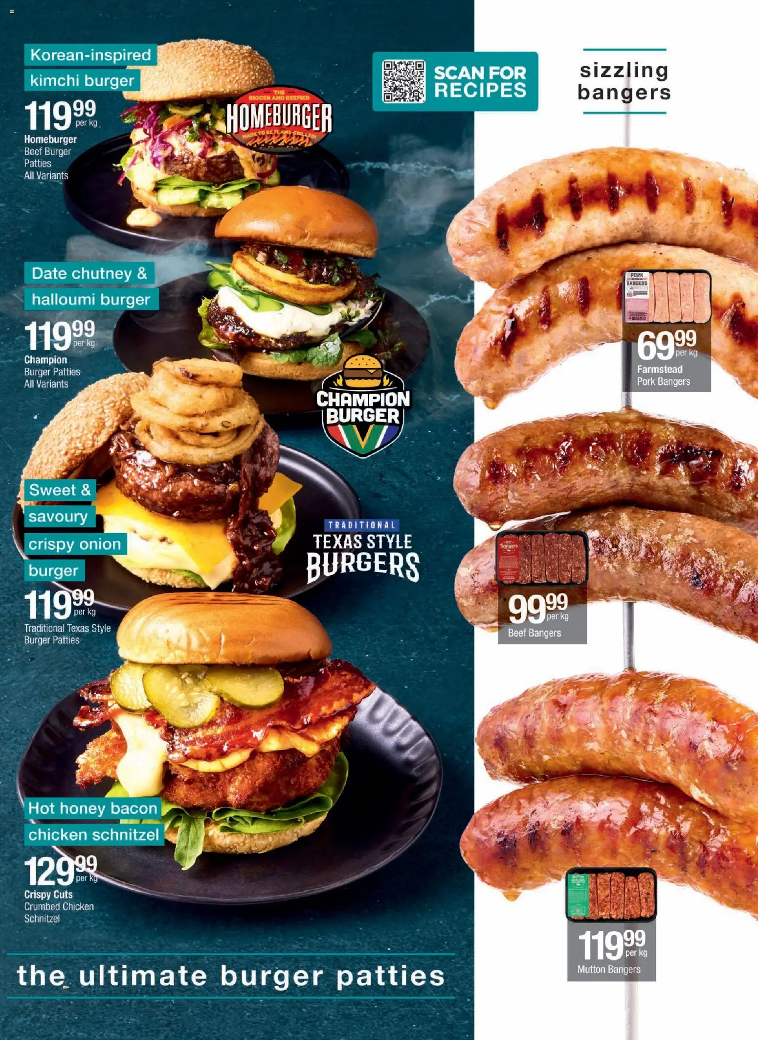New Checkers catalogue – valid from 20/07/2026 | Page: 7 | Products: Chutney, Pork, Beef, Burgers
