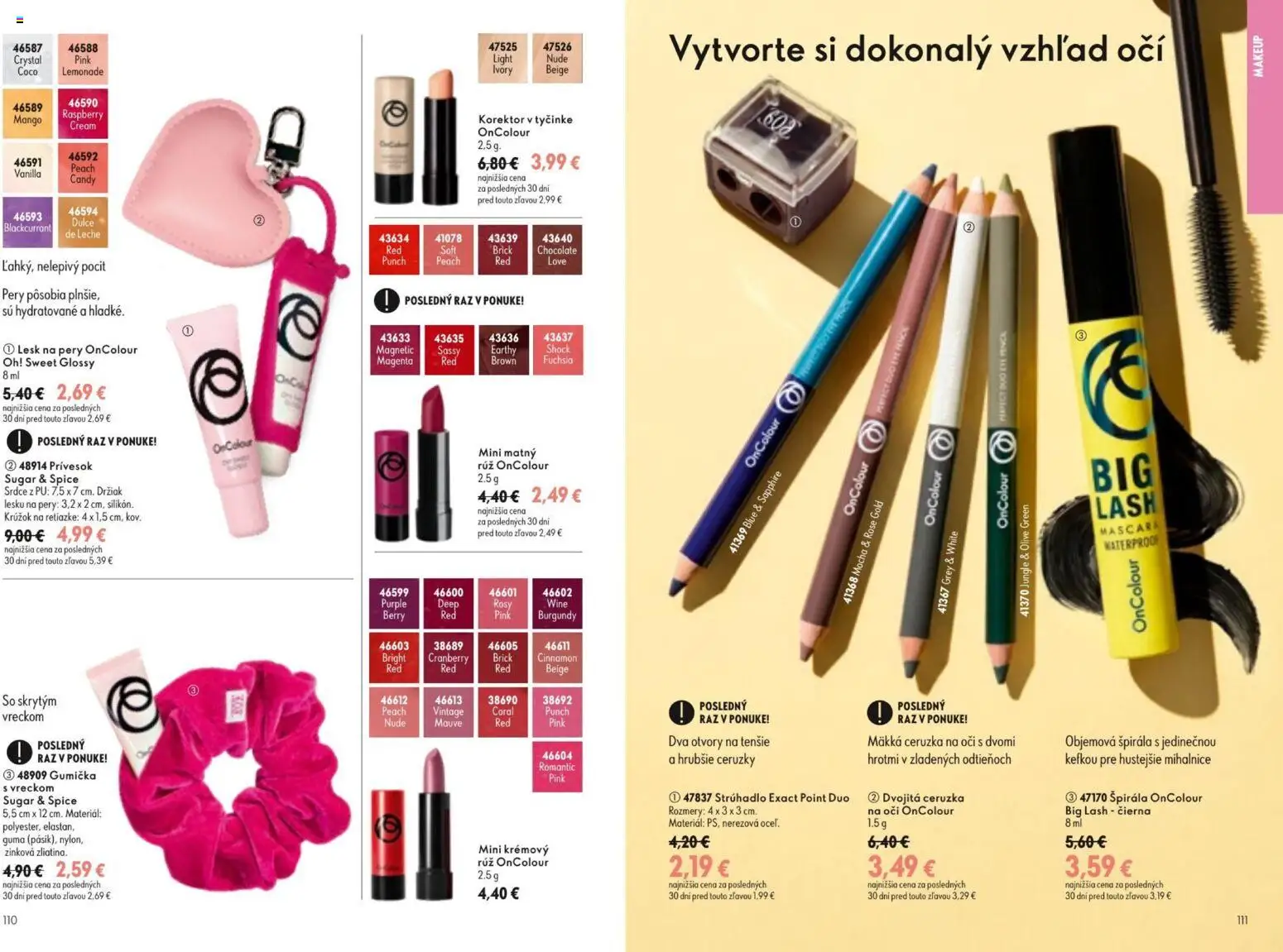 Nové Oriflame akcie – leták je platný od 09.09.2026 | Strana: 56 | Produkty: Korektor, Ceruzka, Mango, Mocha
