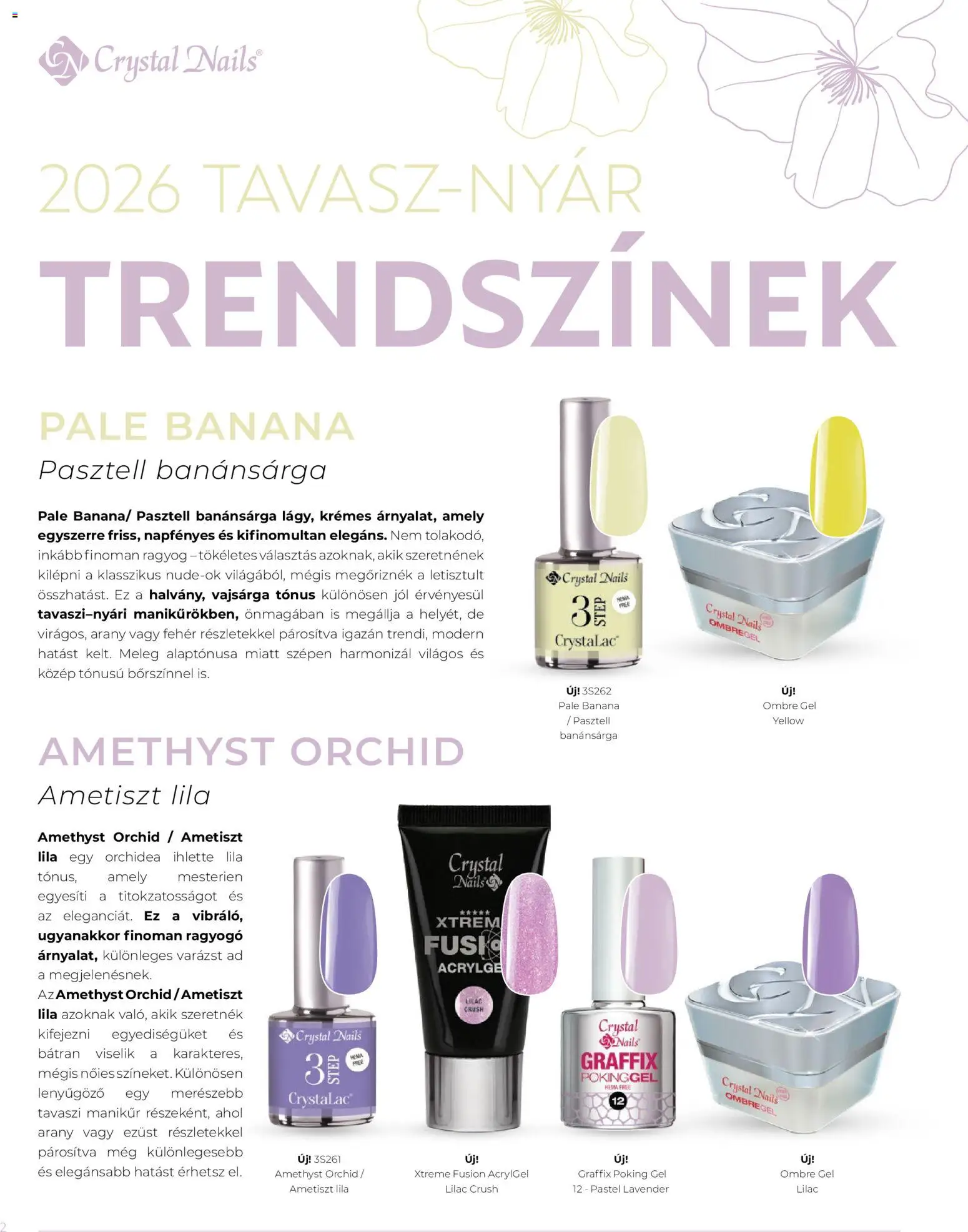 Crystal Nails akciós ujság - amely érvényes a következő dátumtól: 09.03.2026 | Oldal: 2 | Termékek: Orchidea