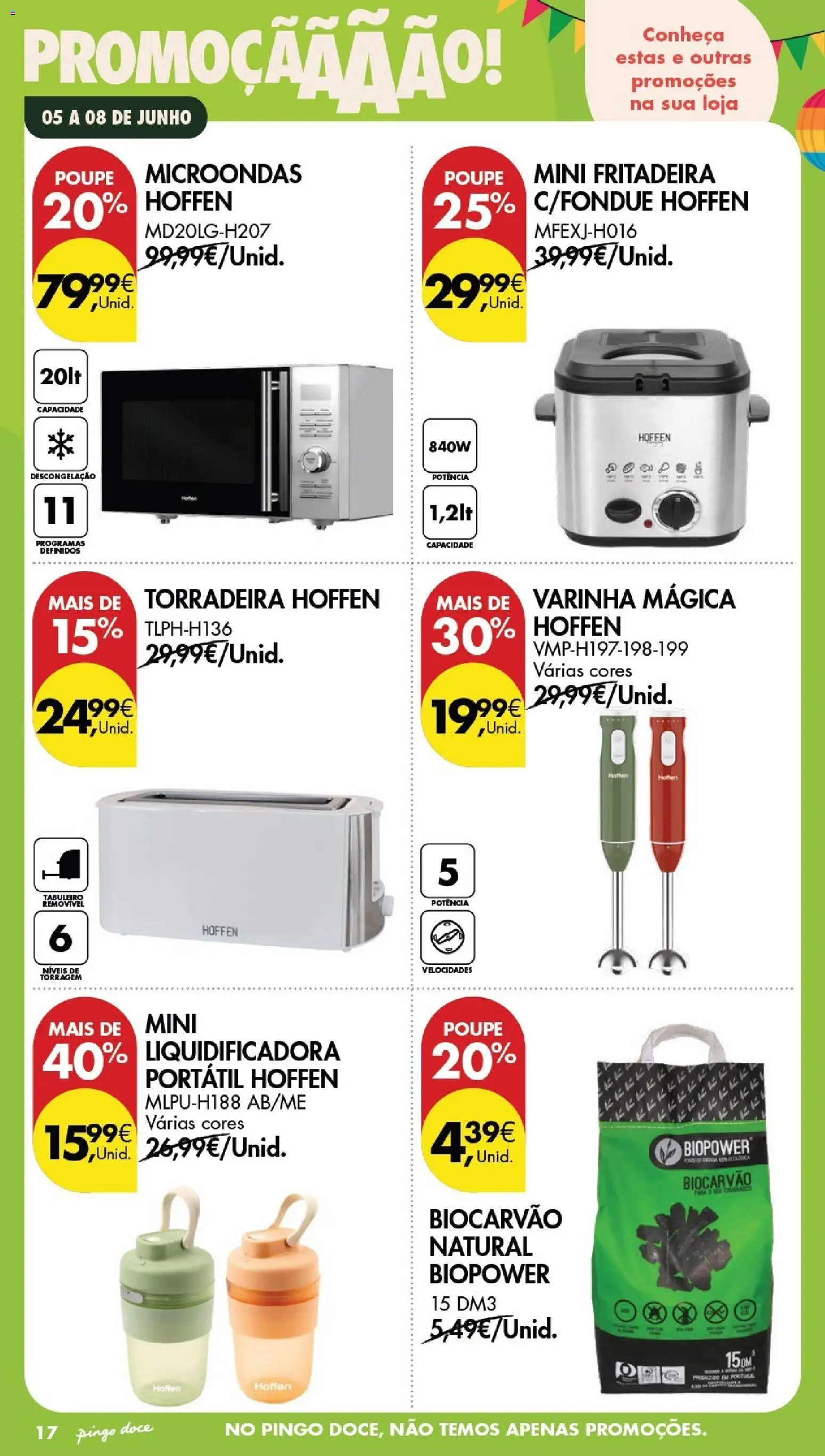 Pingo Doce Poupe este Fim de Semana │ válido de 05.06.2026 | Página: 16 | Produtos: Torradeira, Microondas