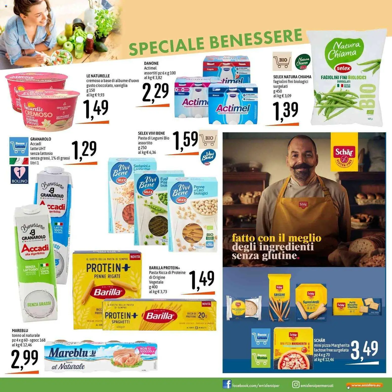 Volantino Emisfero del 30.04.2026 | Pagina: 7 | Prodotti: Pizza, Pasta, Tonno al naturale, Grissini