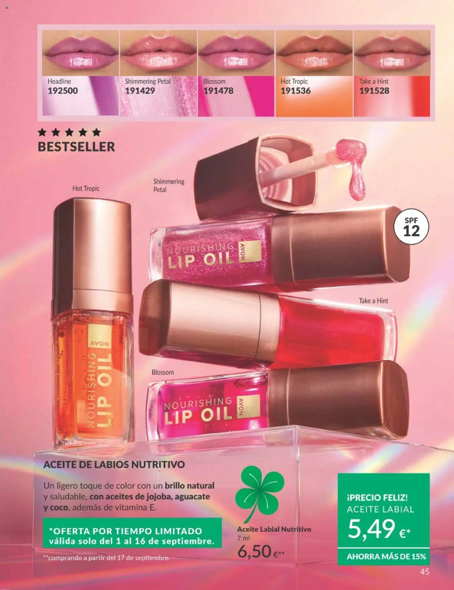 Catálogo AVON campaña 9 │ válido desde el 01/09/2026 | Página: 45