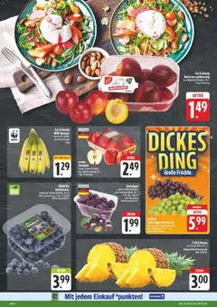Edeka Prospekt Verrückter Preis ab 13.07.2026 gültig | Seite: 6 | Produkte: Bananen, Ananas, Zwetschgen, Heidelbeeren