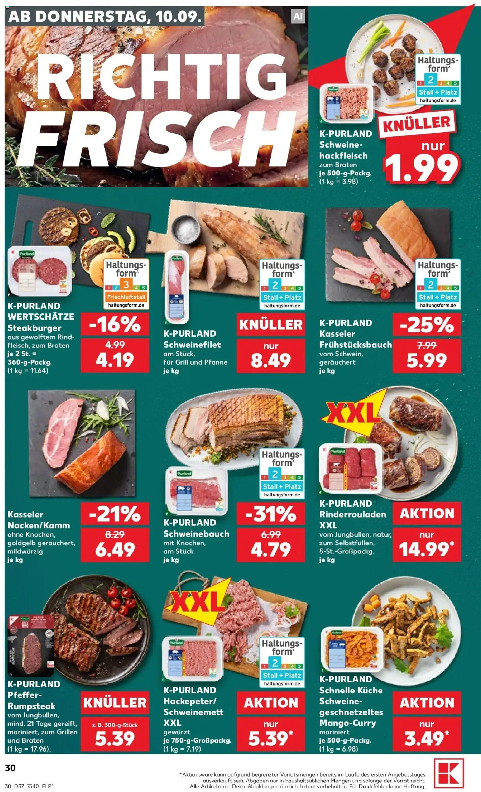 Prospekt Kaufland ab 07.09.2026 » Angebote Online zum Blättern | Seite: 39 | Produkte: Rinderrouladen, Grill, Küche, Pfeffer