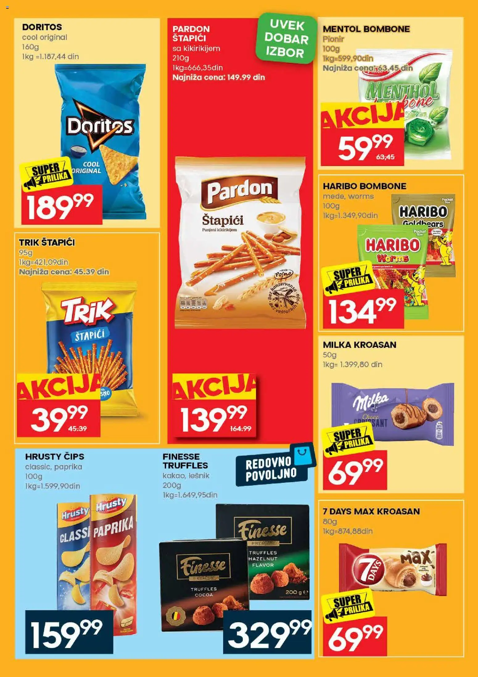 Idea katalog - važi od 17.08.2026 | Strana: 47 | Proizvode: Bombone, Milka, Lešnik, Haribo