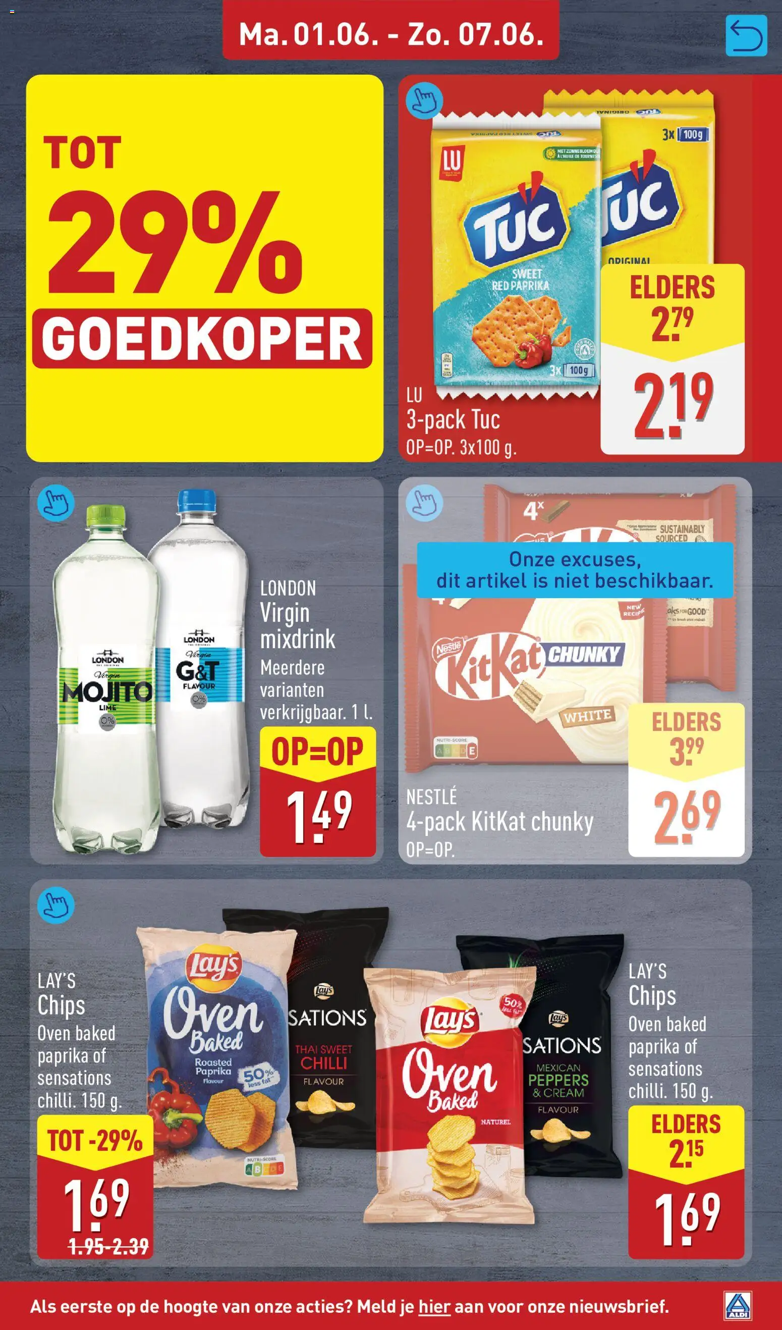 {H1} | Pagina: 15 | Producten: Chips, Oven, Kész piskótalap