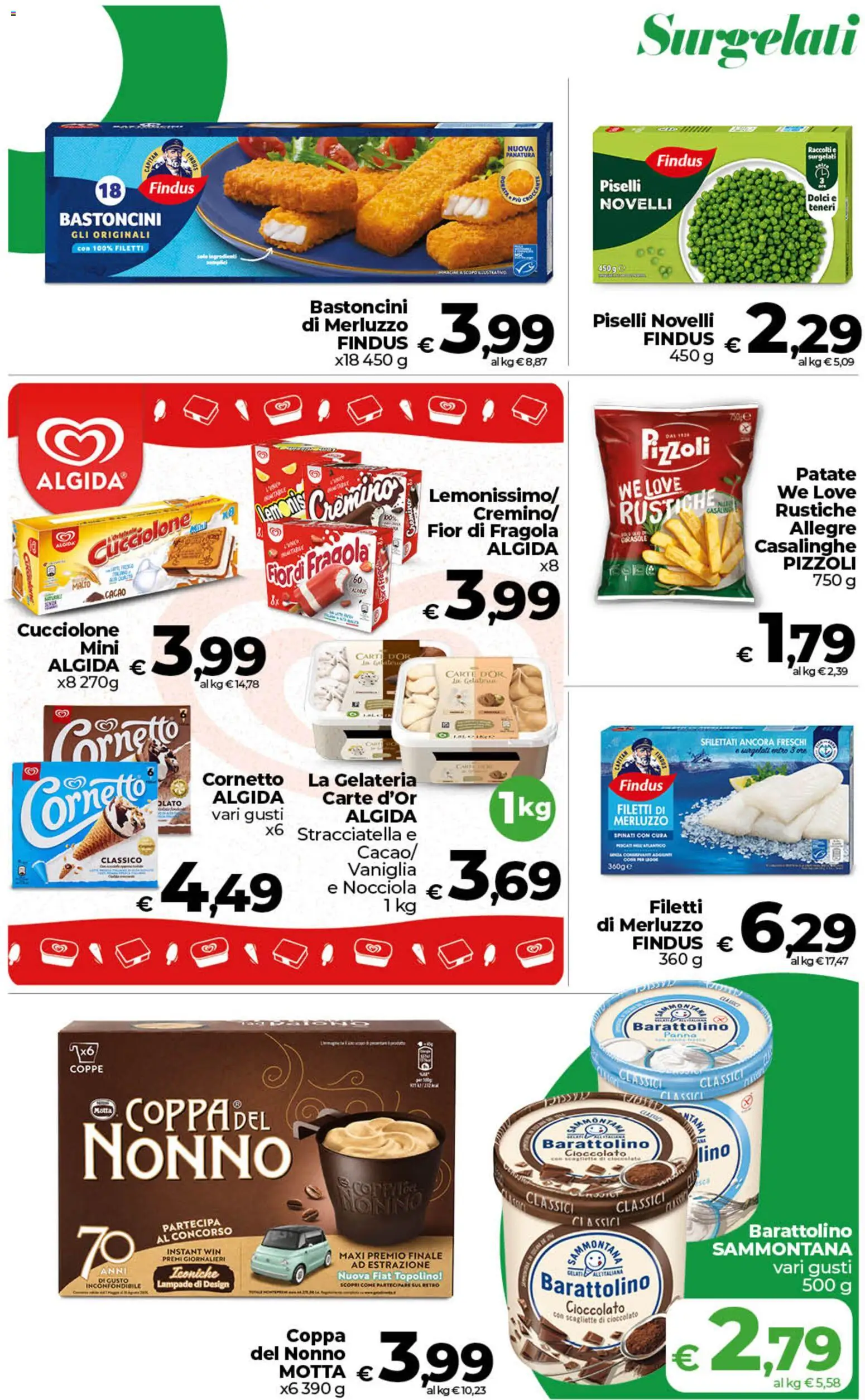 Volantino COOP del 09.06.2026 | Pagina: 14 | Prodotti: Cornetto, Patate, Piselli, Stracciatella