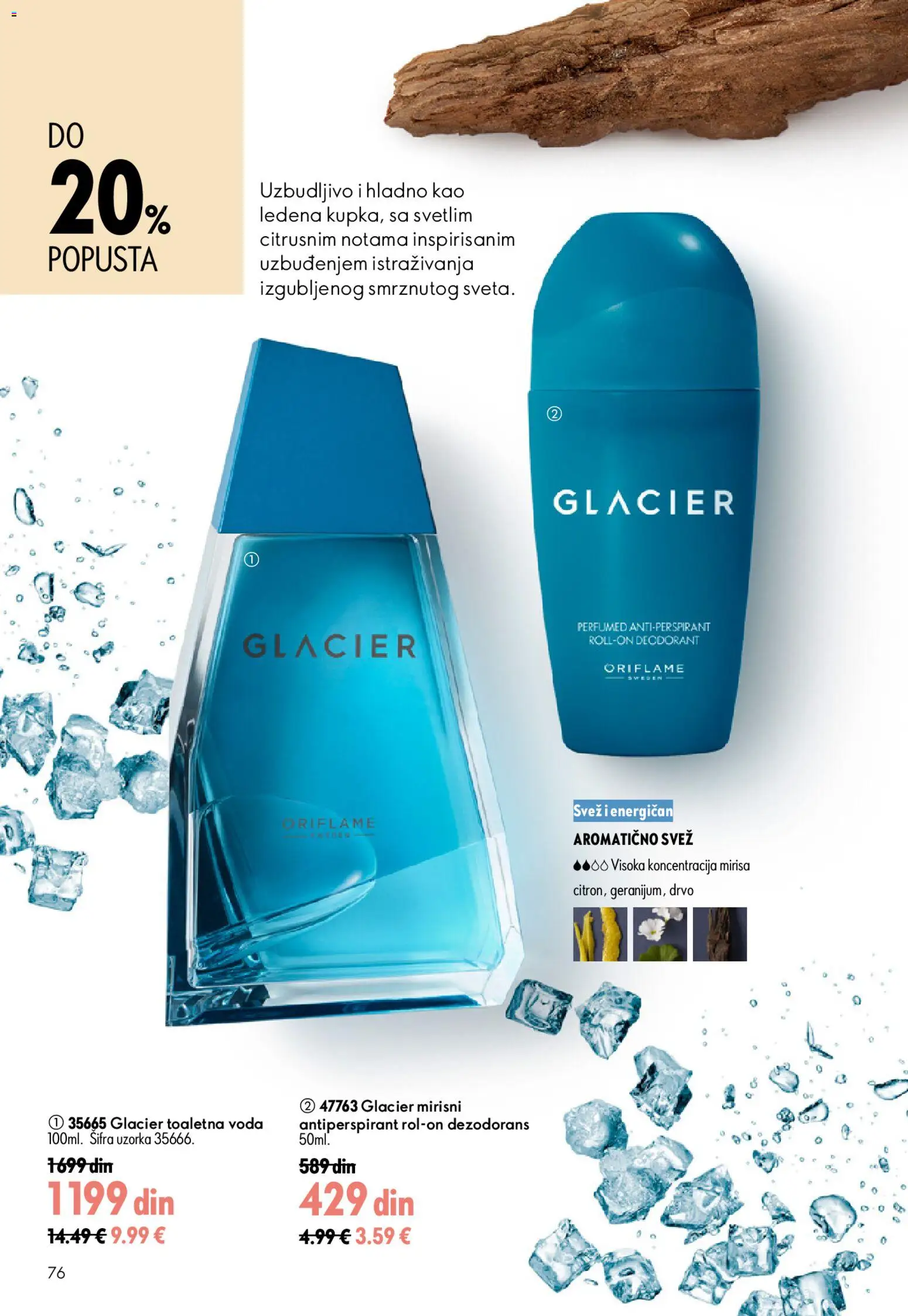 Oriflame katalog - važi od 15.07.2026 | Strana: 76 | Proizvode: Toaletna voda, Voda, Dezodorans, Antiperspirant