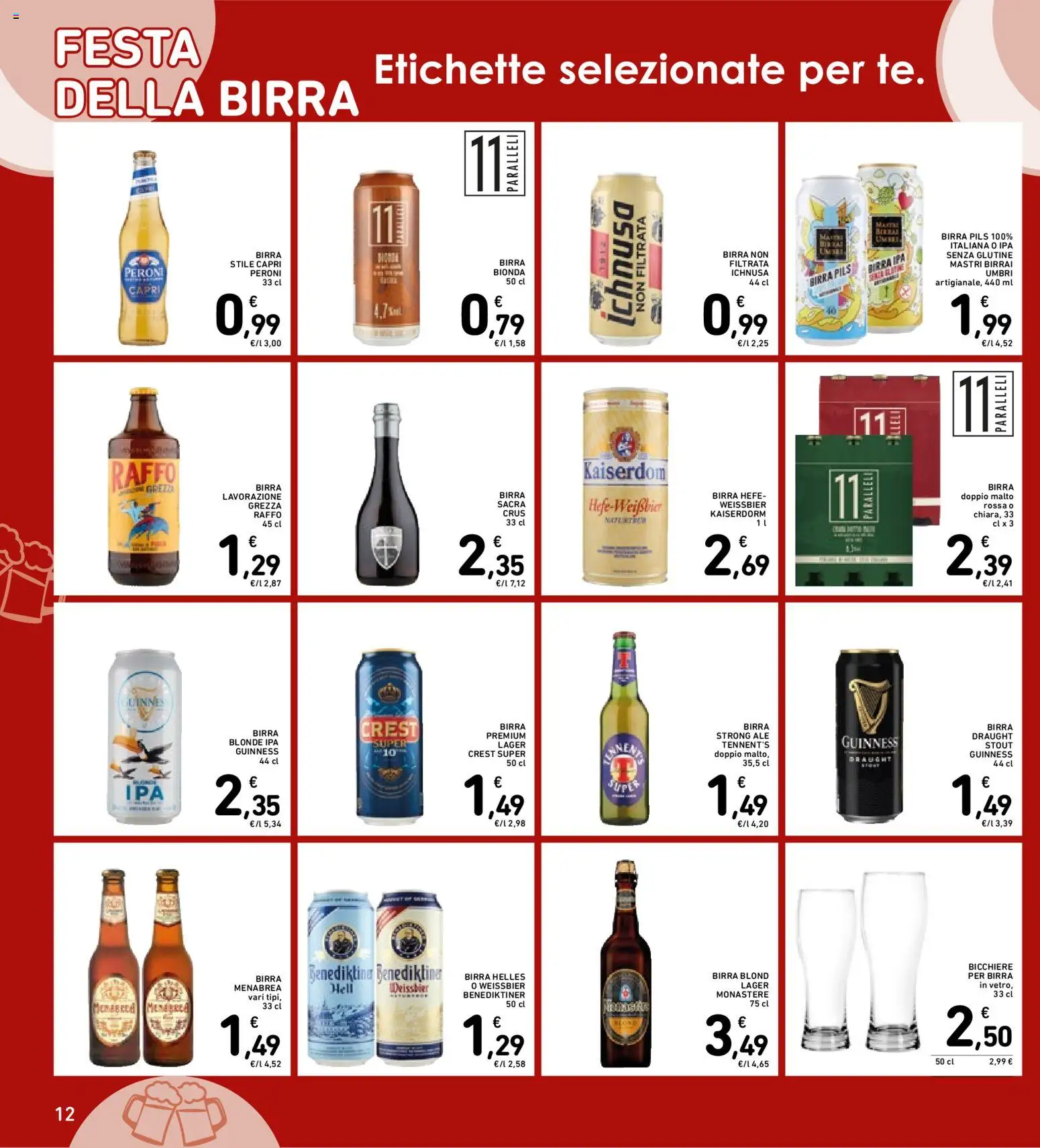 Volantino Spazio Conad del 16.06.2026 | Pagina: 12 | Prodotti: Tennent's, Birra