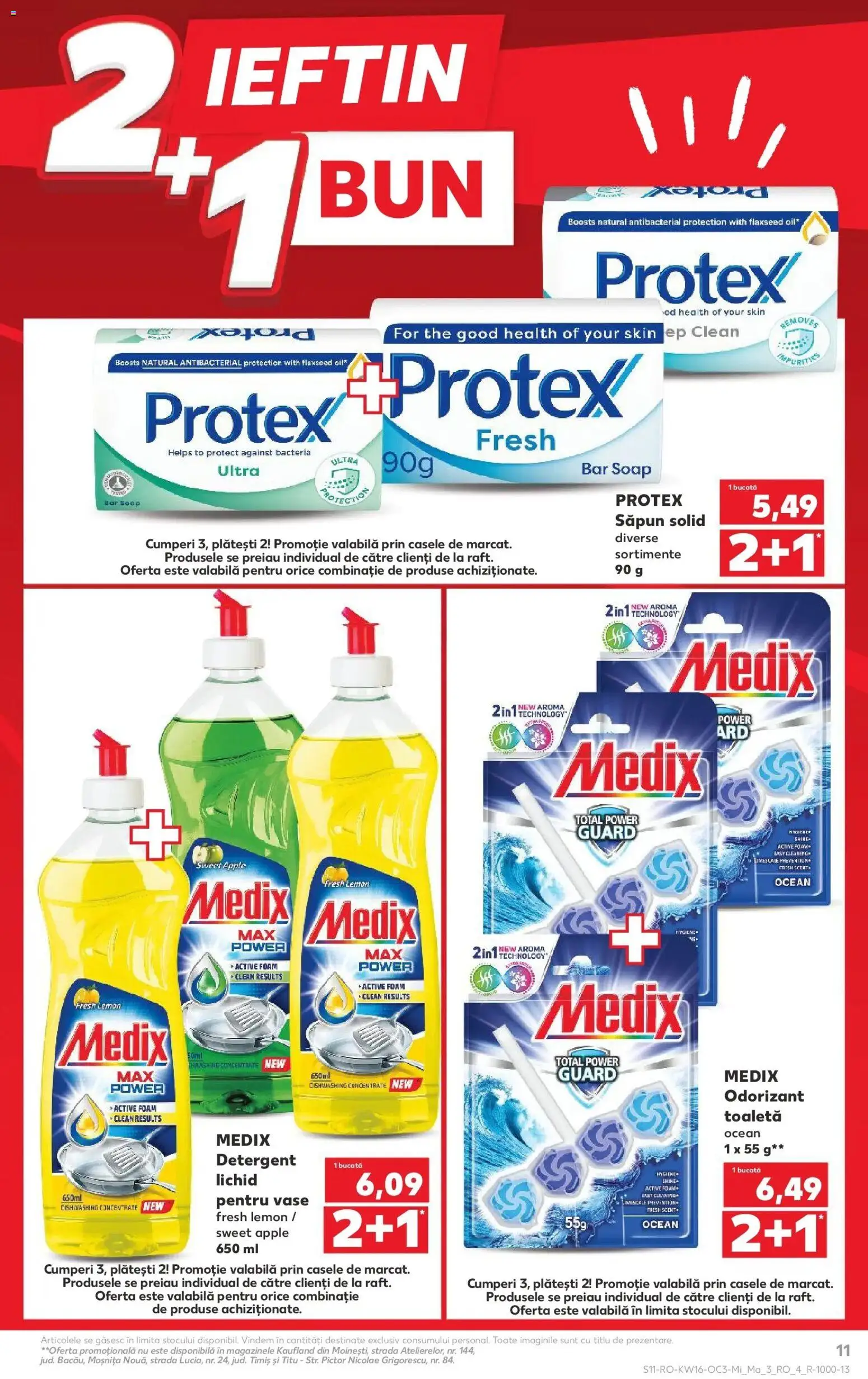 Noul catalog Kaufland – valabil de la 15.04.2026 | Pagină: 11 | Produse: Săpun solid, Pomelo, Apple, Săpun