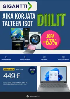 Gigantti-mainoslehti voimassa 25/09/2026 alkaen