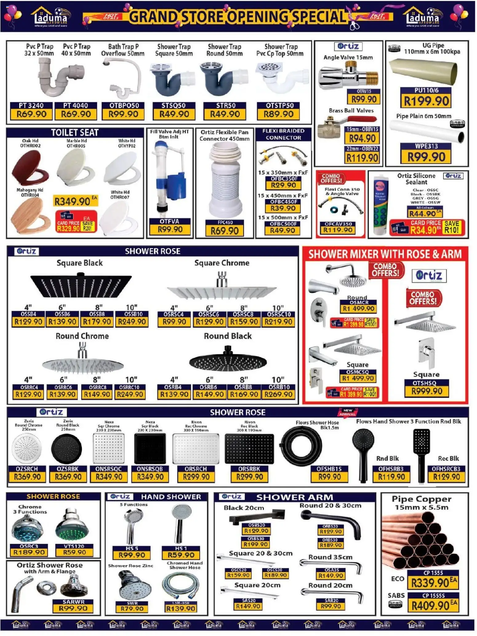 New Laduma Hardware catalogue – valid from 23/09/2026 | Page: 7 | Products: Toilet, Bath, Valve, Silicone