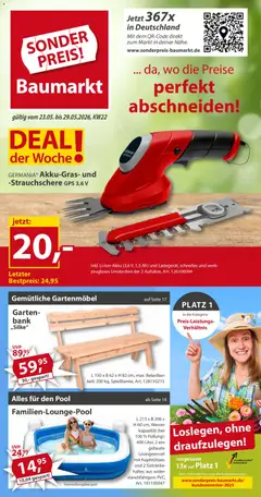 Sonderpreis Baumarkt Prospekt 	 ab 23.05.2026 gültig
