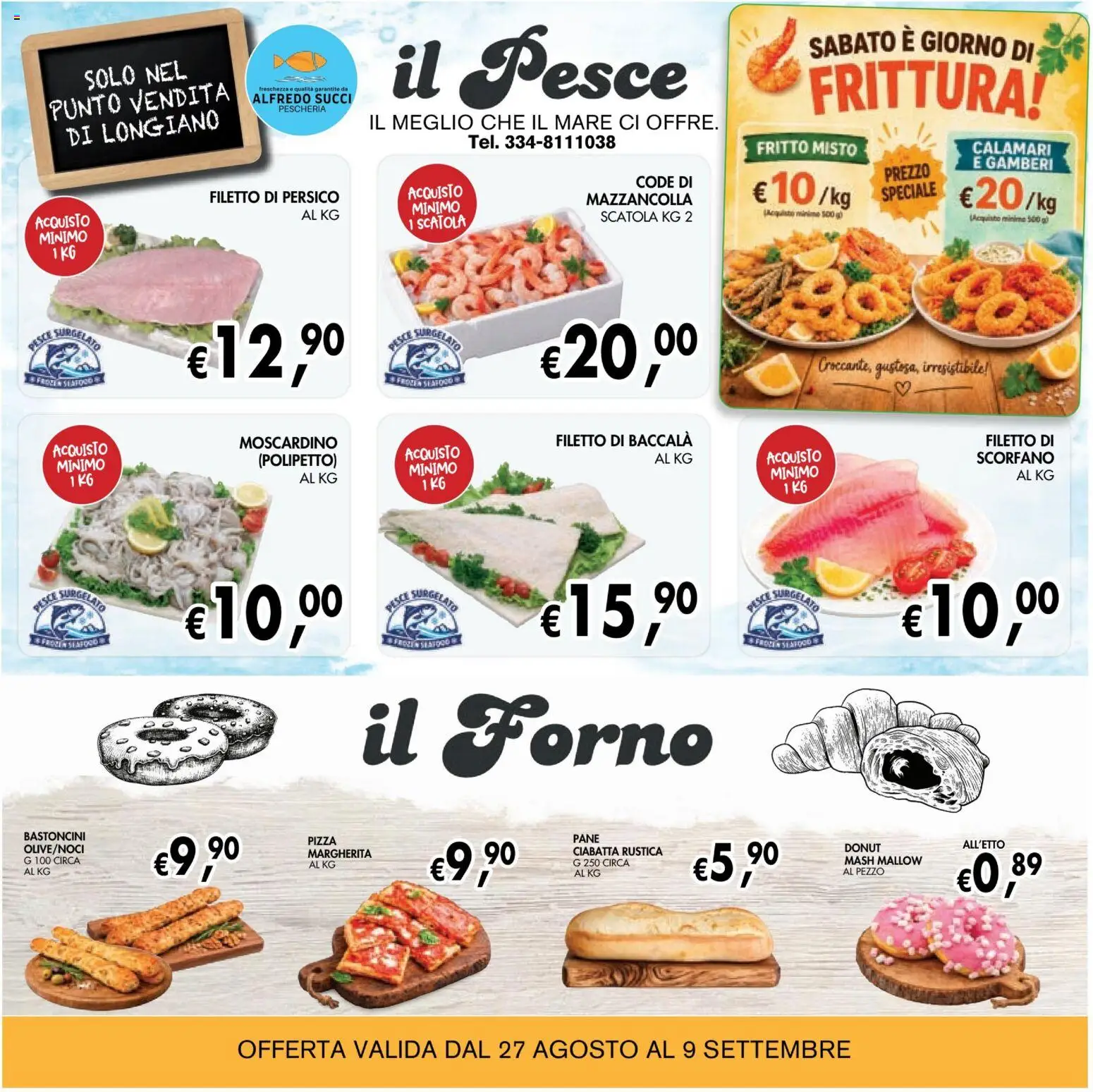 Volantino Coal del 28/08/2026 | Pagina: 8 | Prodotti: Pesce, Il pesce, Calamari, Il forno