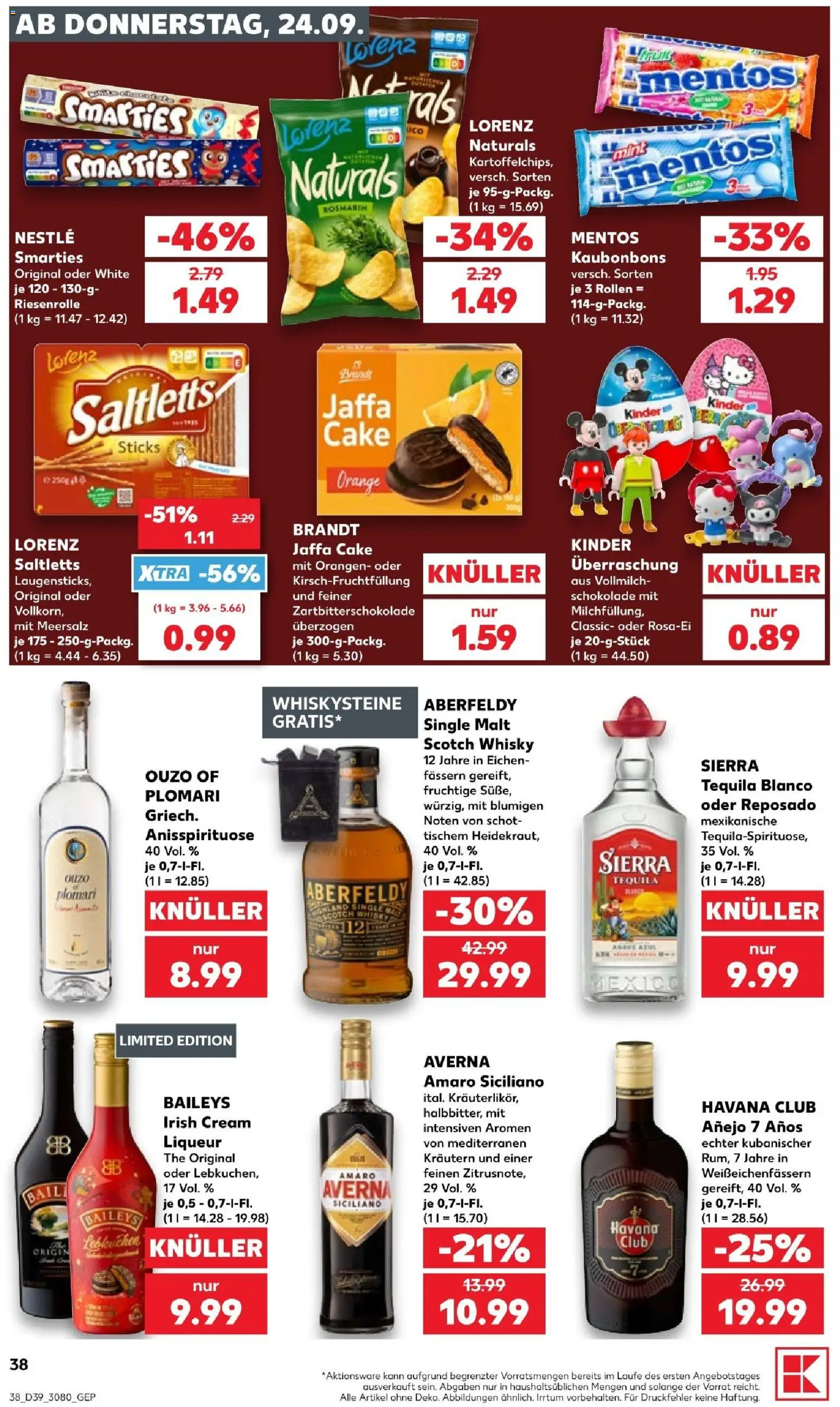 Kaufland Prospekt Stuttgart – gültig ab 24.09.2026 | Seite: 40 | Produkte: Freixenet, Rotwein, Rotwein halbtrocken, Pfirsich
