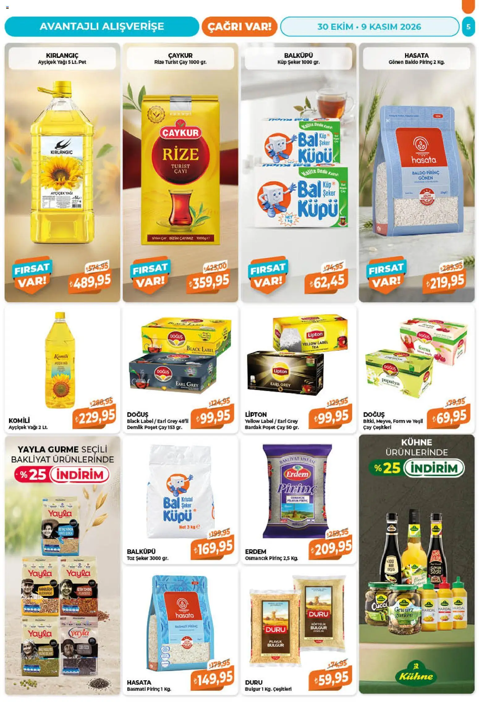 Çağrı Market Katalog - 30 Ekim 2026 tarihinden itibaren geçerlidir | Sayfa: 5