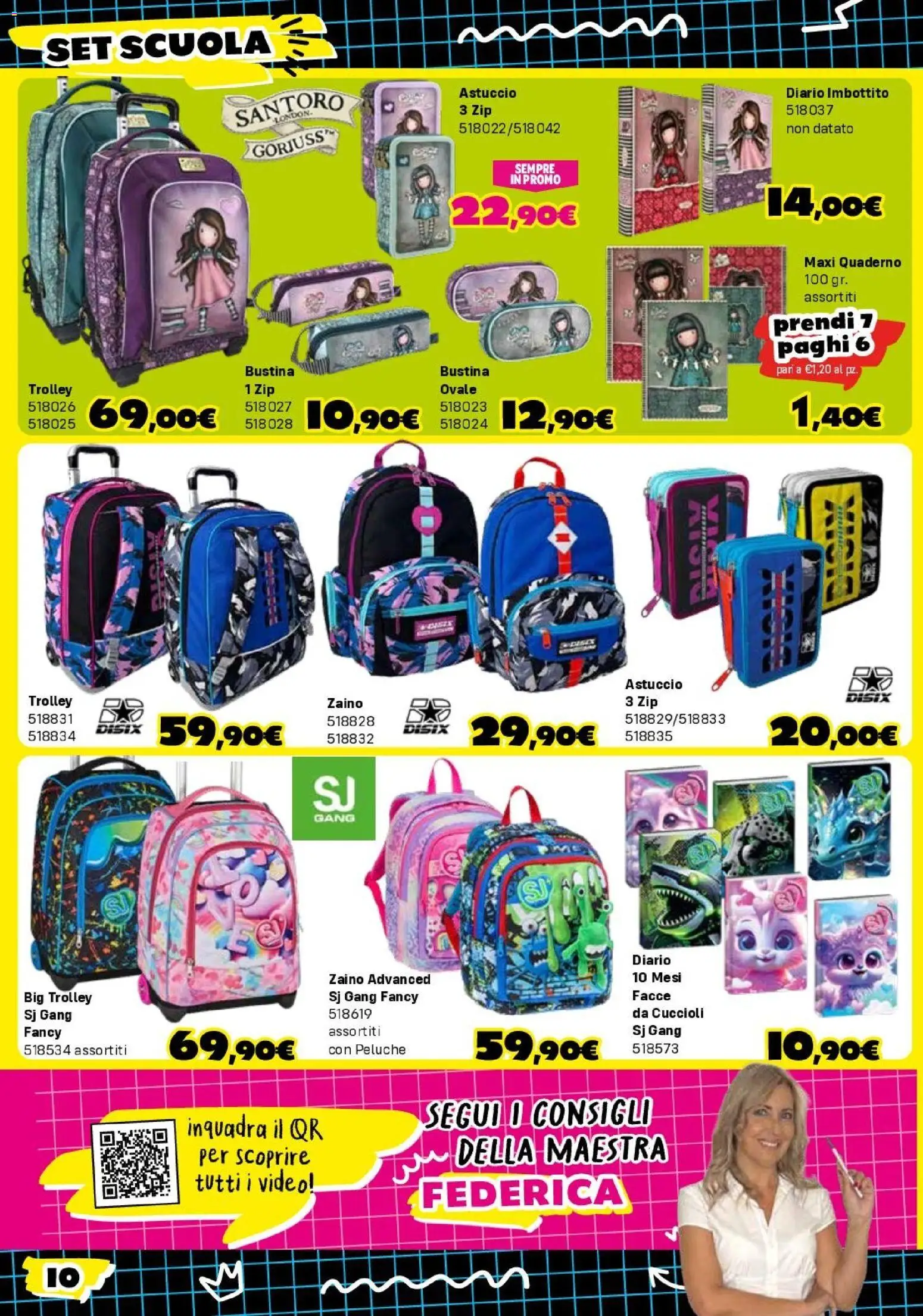 Volantino Orizzonte del 30/07/2026 | Pagina: 10 | Prodotti: Peluche, Video, Astuccio, Quaderno