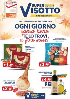 Anteprima del volantino Visotto volantino valido a partire dal 23/09/2026