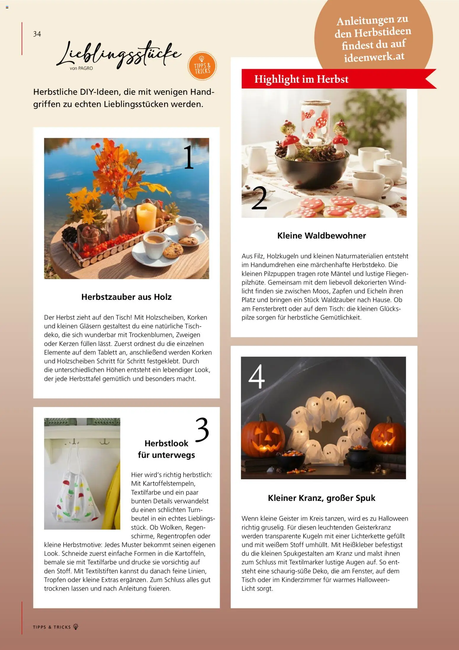 Pagro-Diskont Ideenwerk gültig ab 01.09.2026 | Seite: 34 | Produkte: Mantel, Kerzen, Tisch