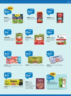 TRATA τόνος salad pocket mexicana ή με ρεβίθια & βασιλικό ή με φασόλια & λαχανικά 150γρ., salad pocket mexicana ή με ρεβίθια & βασιλικό ή με φασόλια & λαχανικά - Προεπισκόπηση φυλλαδίου από το κατάστημα Γαλαξίας,  σε ισχύ από 05/08/2026 | Σελίδα: 9